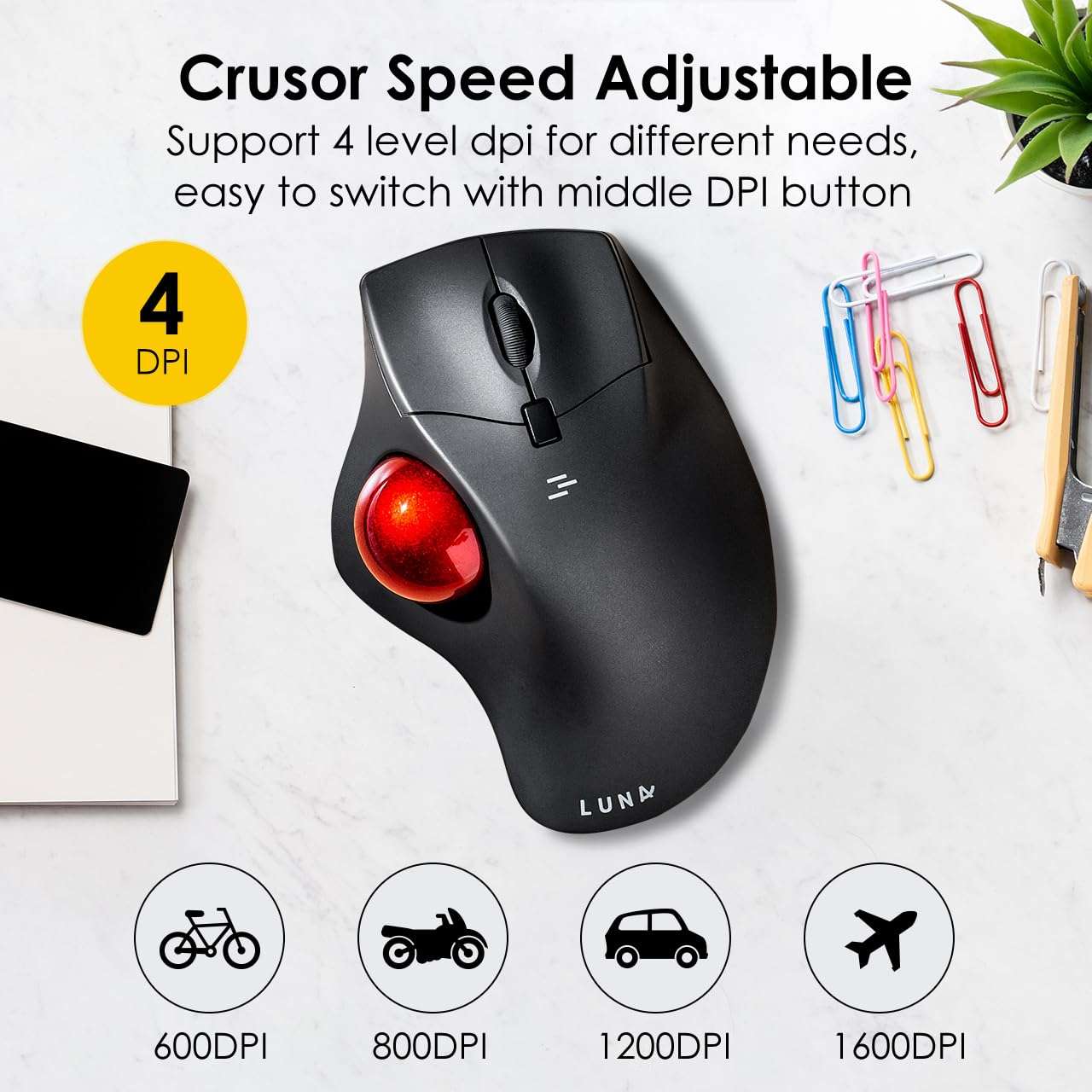 SANWA Bluetooth Trackball Mouse + 3-Device Bluetooth Keyboard with Touchpad set, Programmable Silent Rollerball Mice, 20 Shortcuts, Pantograph Keys Keyboard, Compatible with Mac, Windows, Laptop, iOS, 4