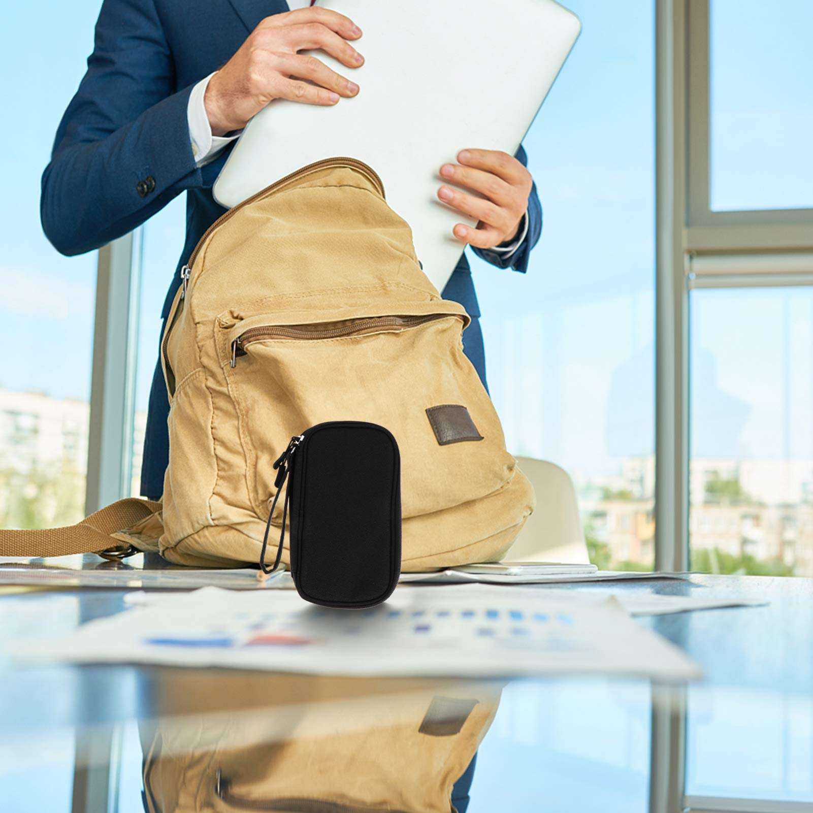 1pc Storage Bag Electronics Cord Pouch Gadget Organizer Bag USB Cables Electronics Organizer Case Multi Charger Power Bank Carry Bag Digital Accessories Travel - 6