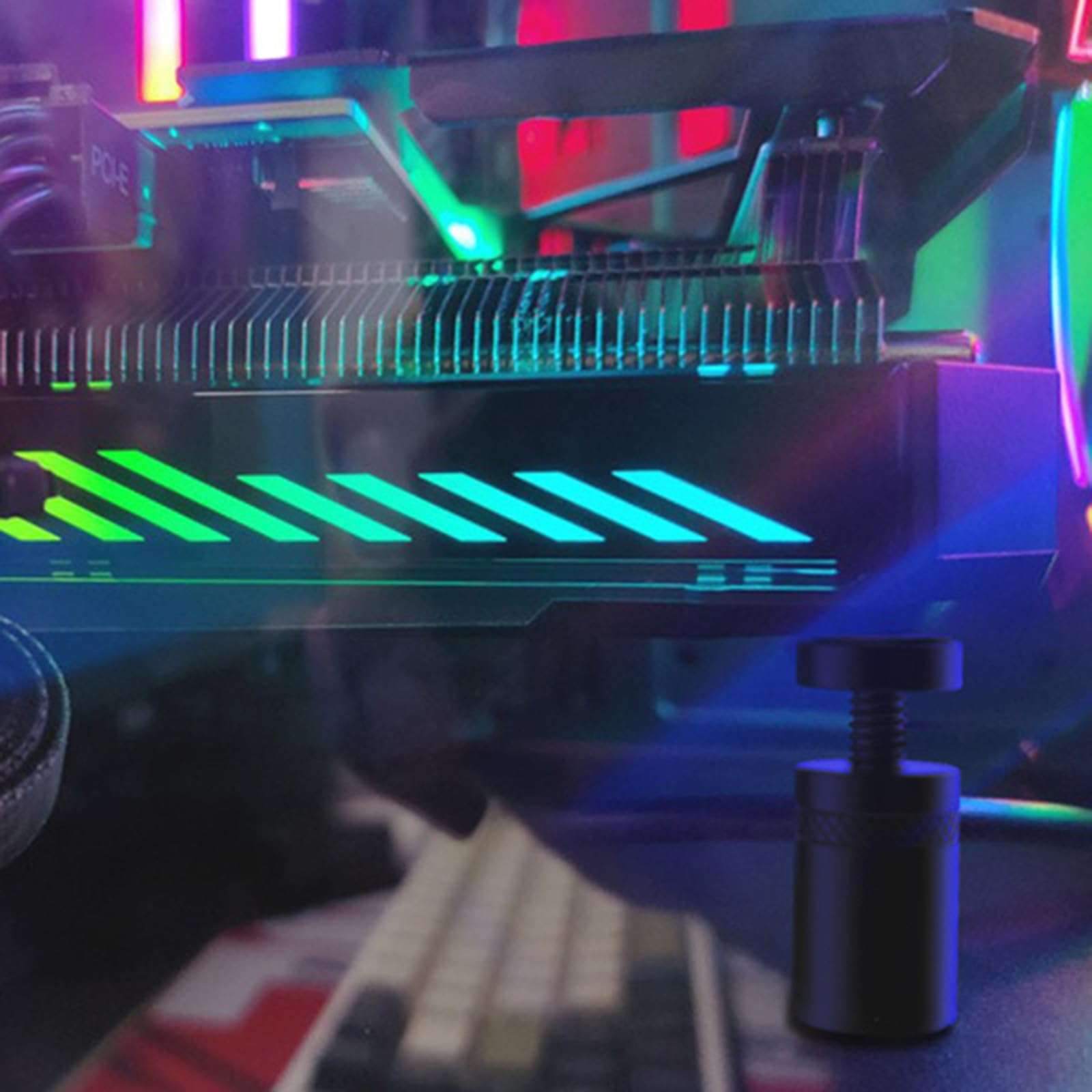 VC-15 Graphics Card GPU Brace Aluminum Alloy Telescopic Rotating Video Card Holder Stand Bracket Desktop PC 5