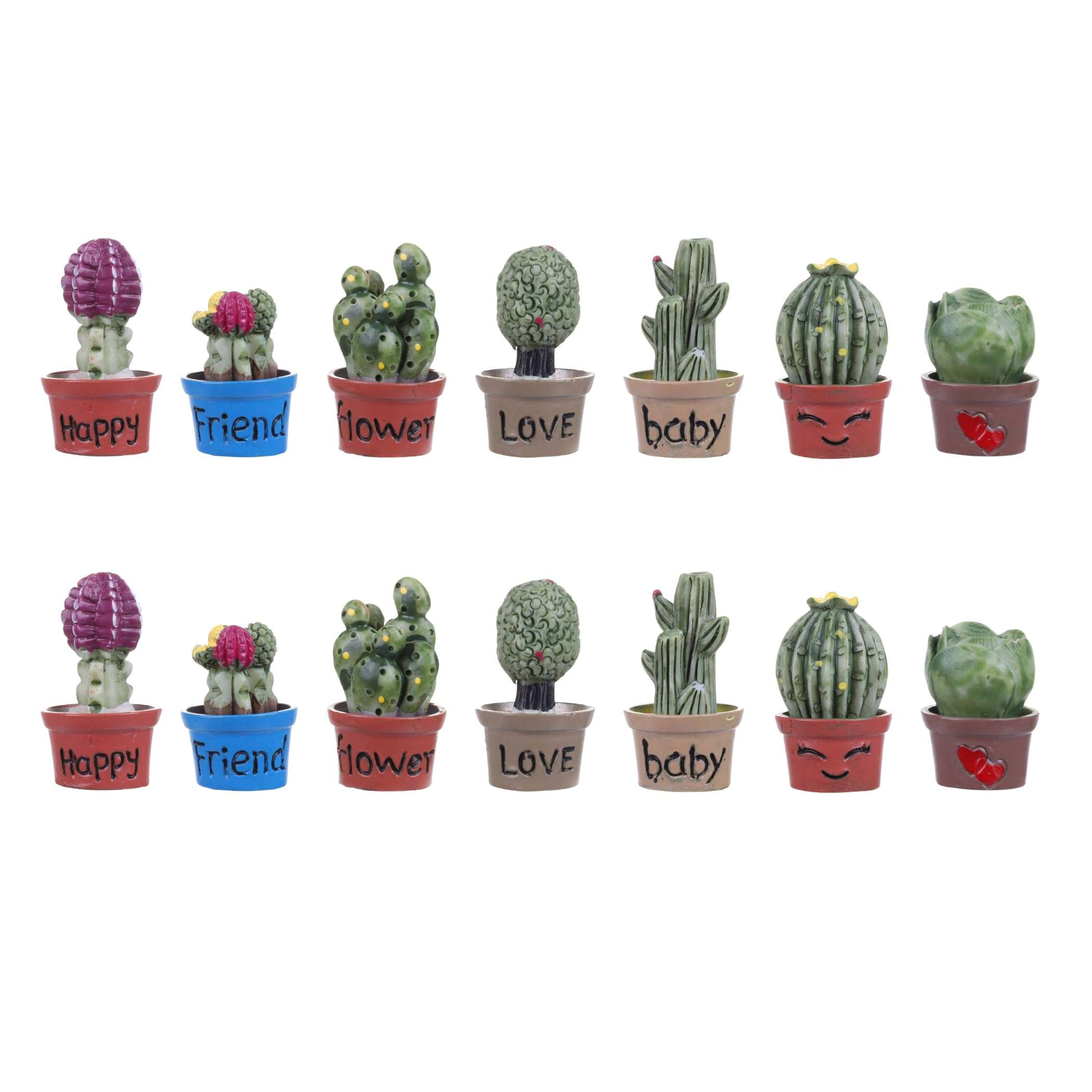 Vagocom 14Pcs Miniature Fake Plant in Pots Set, Artificial Mini Fake Plants Decor for Office Desk Accessories,Bedroom,Bathroom,Bookshelf and Bedside Decoration,1~1.3inch / 2.5~3.4cm 1