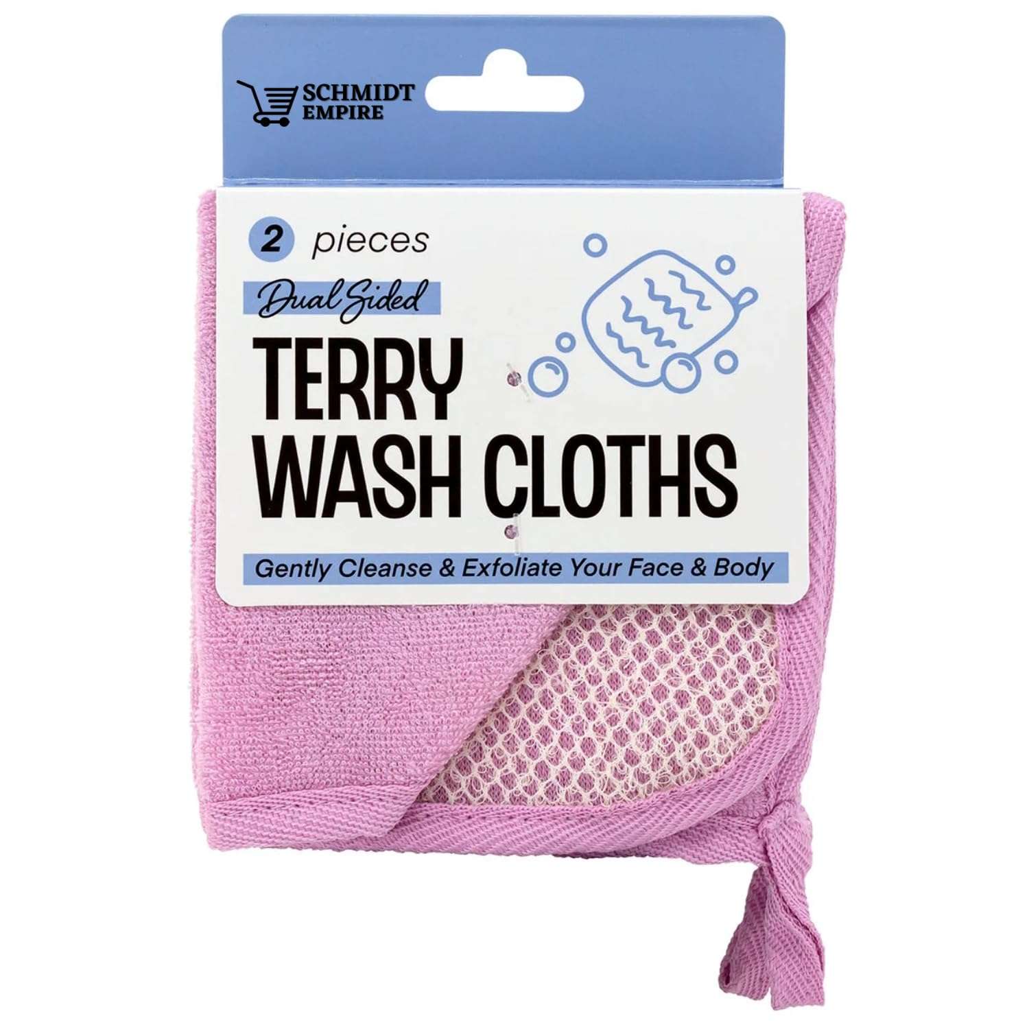 Schmidt Empire Heavy Exfoliating Gloves, Exfoliating Body Scrubber for Bath Shower Exfoliation, Exfoliate Sponge Loofah Washcloth Mitt Men Women,Body Scrub Exfoliator for Dead Skin Remover, (Pink) 1