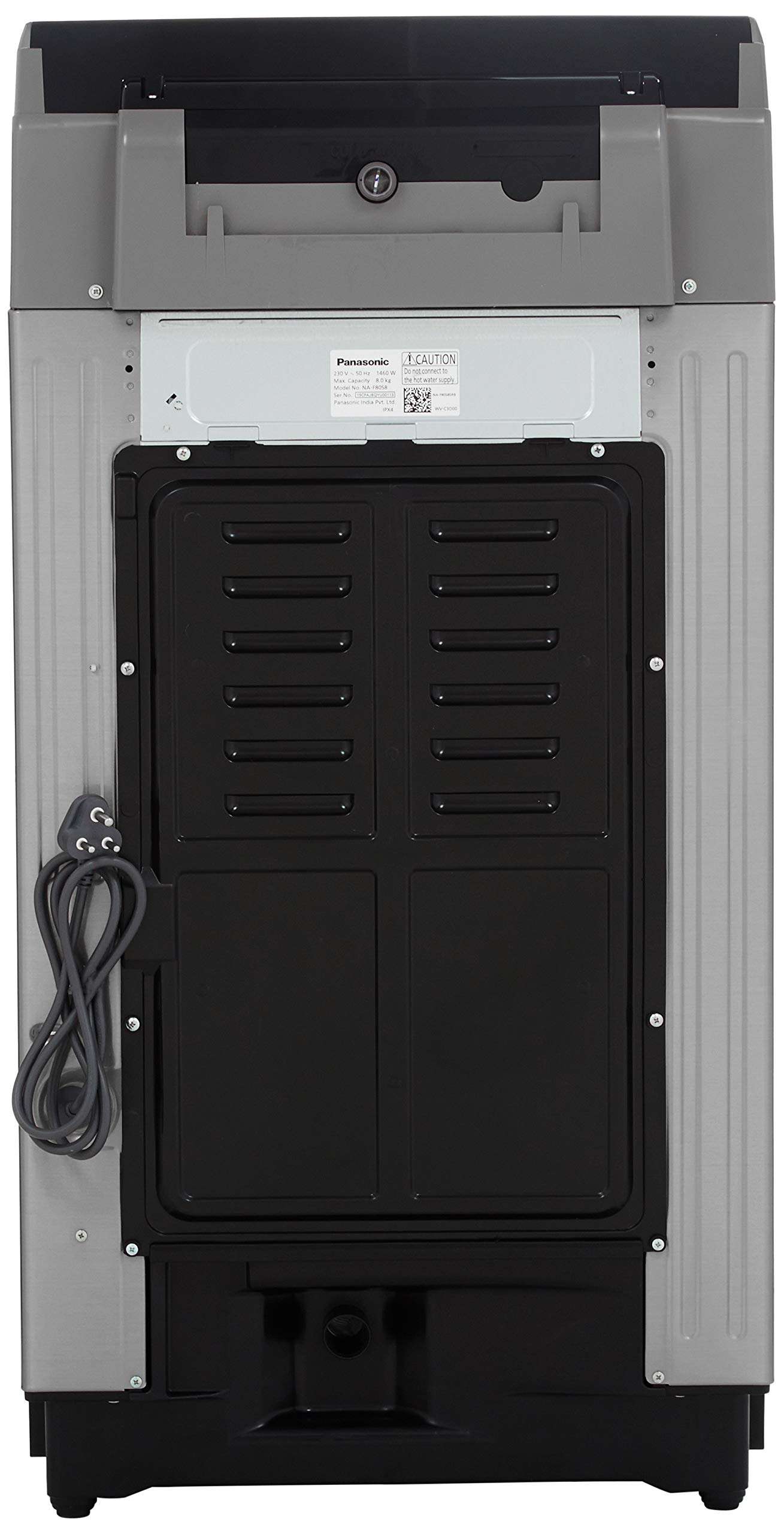 Panasonic 8 kg Built-in Heater Fully-Automatic Top Loading Washing Machine (NA-F80S8SRB,Stainless Steel, Active Foam System) with Built in Heater, EcoNavi, Gentle Hand Wash 6