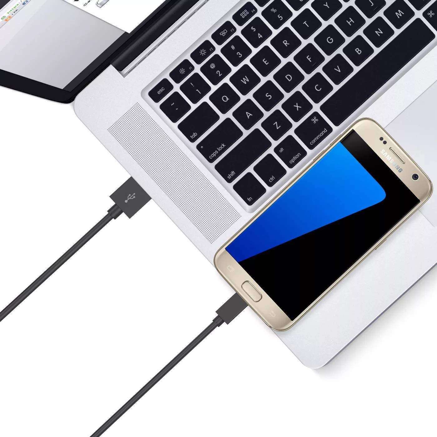 K N DIGITAL Fast Micro usb cable for Micromax Canvas Blaze 4G+ Q414 original like USB Cable | Micro USB Data Cable |Rapid charge charger cable | Sync Quick Fast Charging Cable | Charger Cable | Android V8 Cable (3.0 Amp, 1 Meter, ZC2-Black) 5