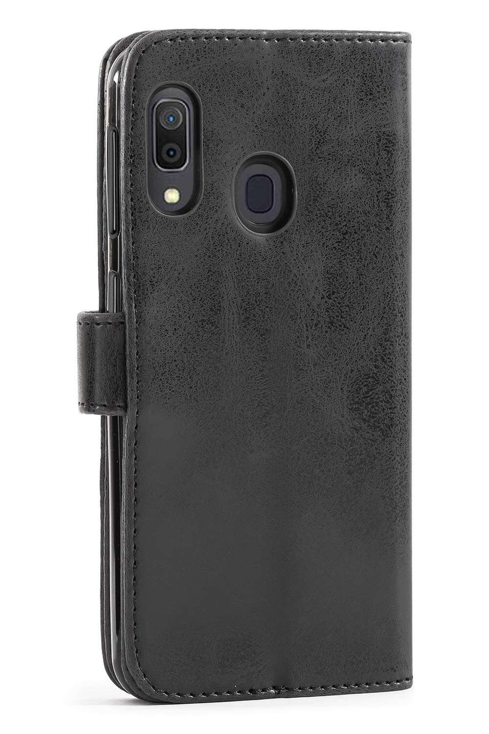 Mulbess Vintage Samsung Galaxy A20e Case Wallet, Flip Leather Phone Case with Card Holder for Samsung Galaxy A20e Cover, Black 4