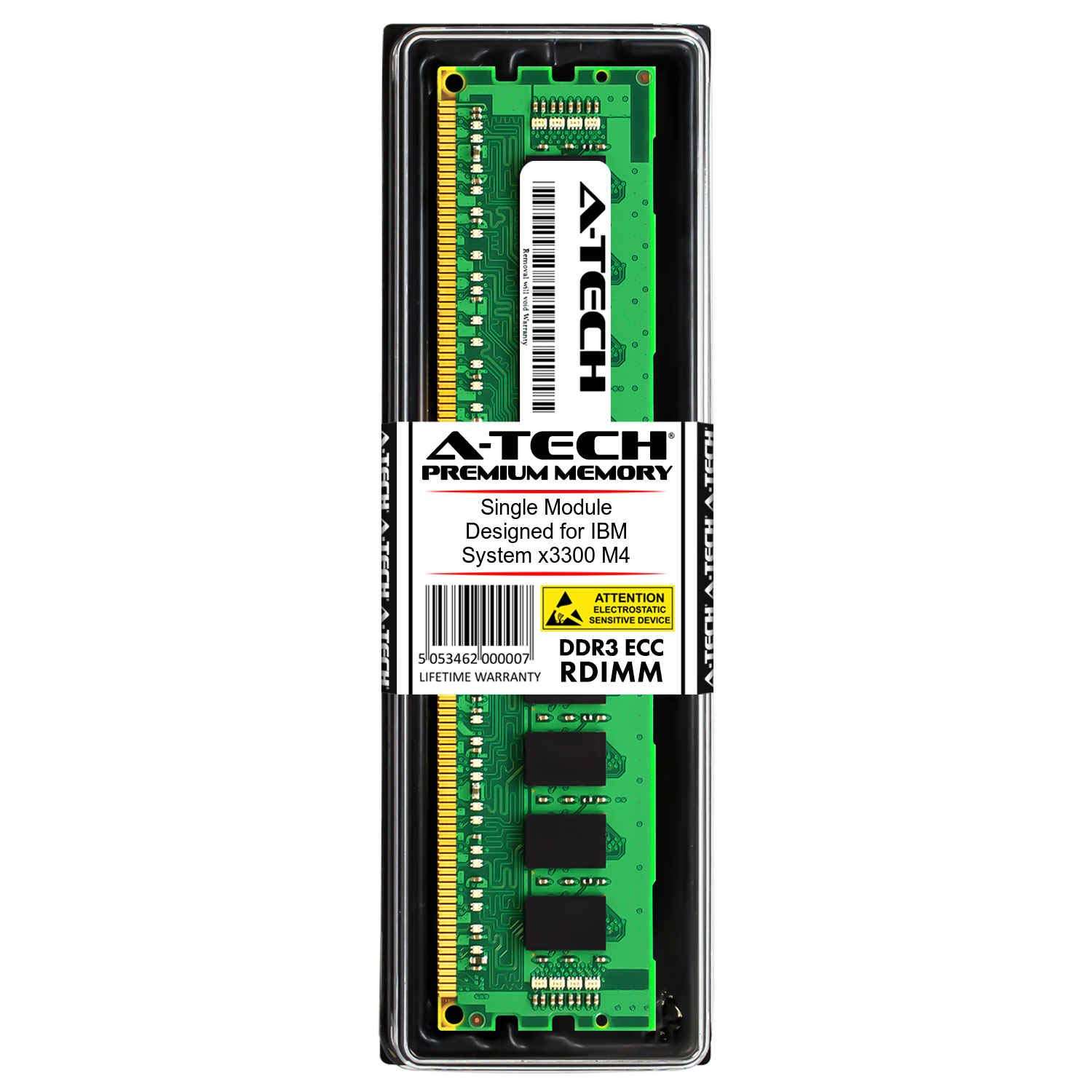 A-Tech 8GB for IBM System x3300 M4 (1 x 8GB) PC3-12800 (DDR3-1600) ECC Registered RDIMM 240-Pin 1Rx4 1.35V Server Memory RAM 2