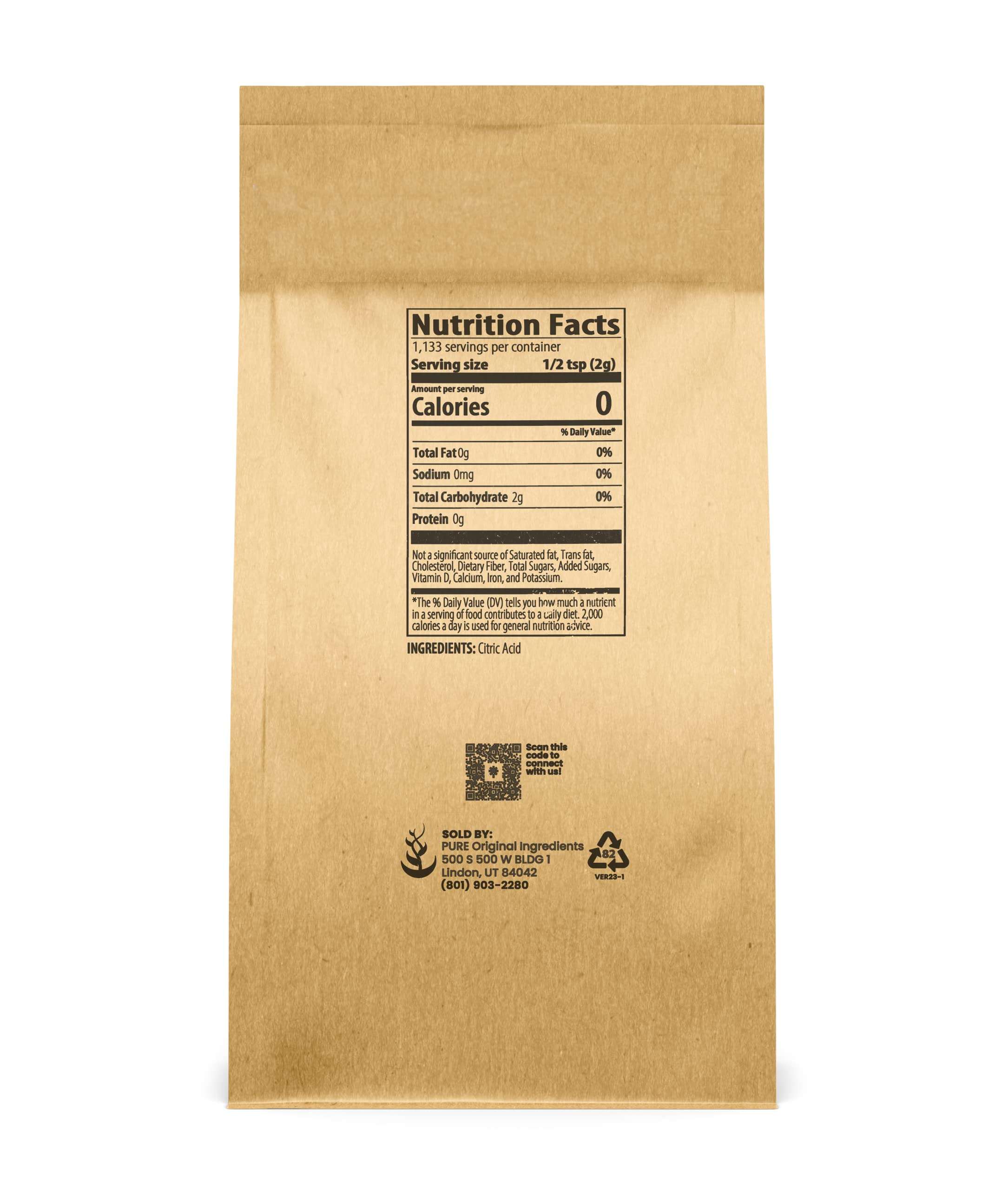 PURE ORIGINAL INGREDIENTS Citric Acid & Potassium Sorbate Bundle (5 lb Each), Food Grade 6