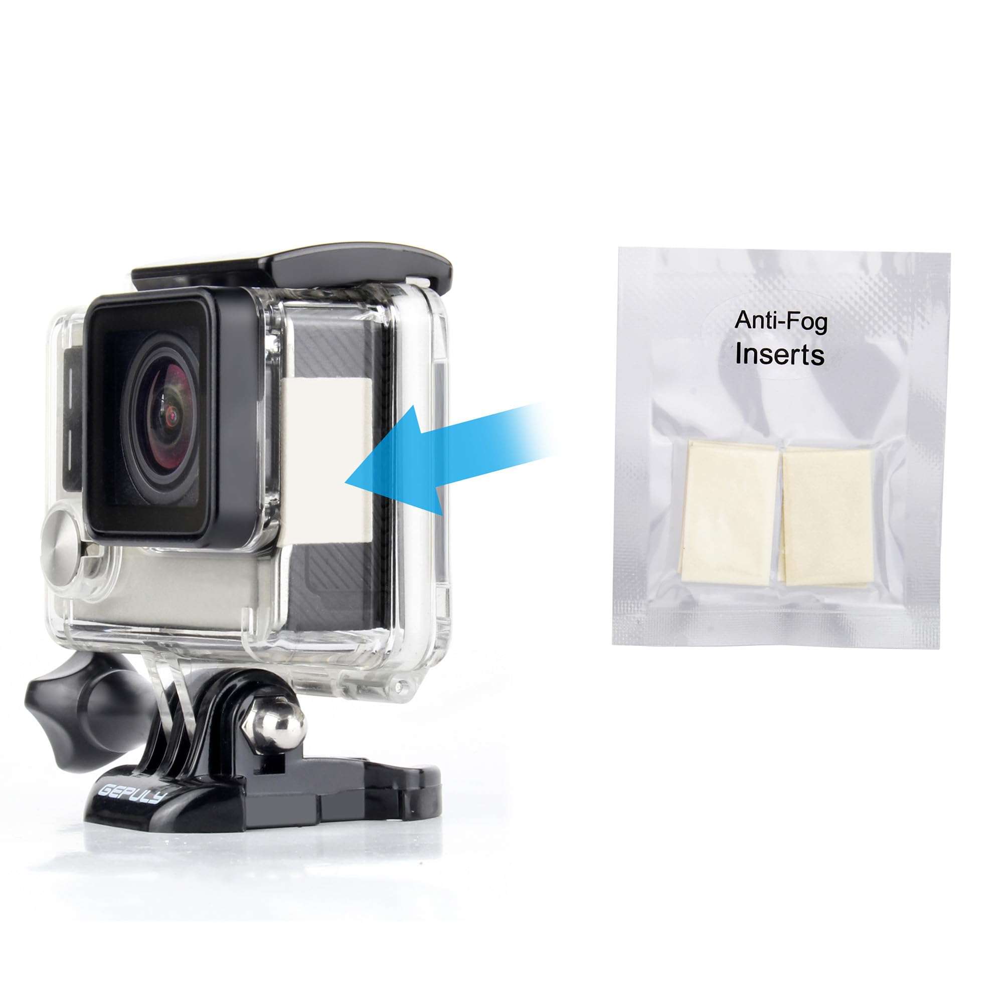 GEPULY Waterproof Housing Case for GoPro Hero 4 Black, Hero 4 Silver, Hero 3+, Hero 3 Underwater Photography - Waterproof Up to 131 ft (40M) - with Quick Release Mount, Thumb Screw 6