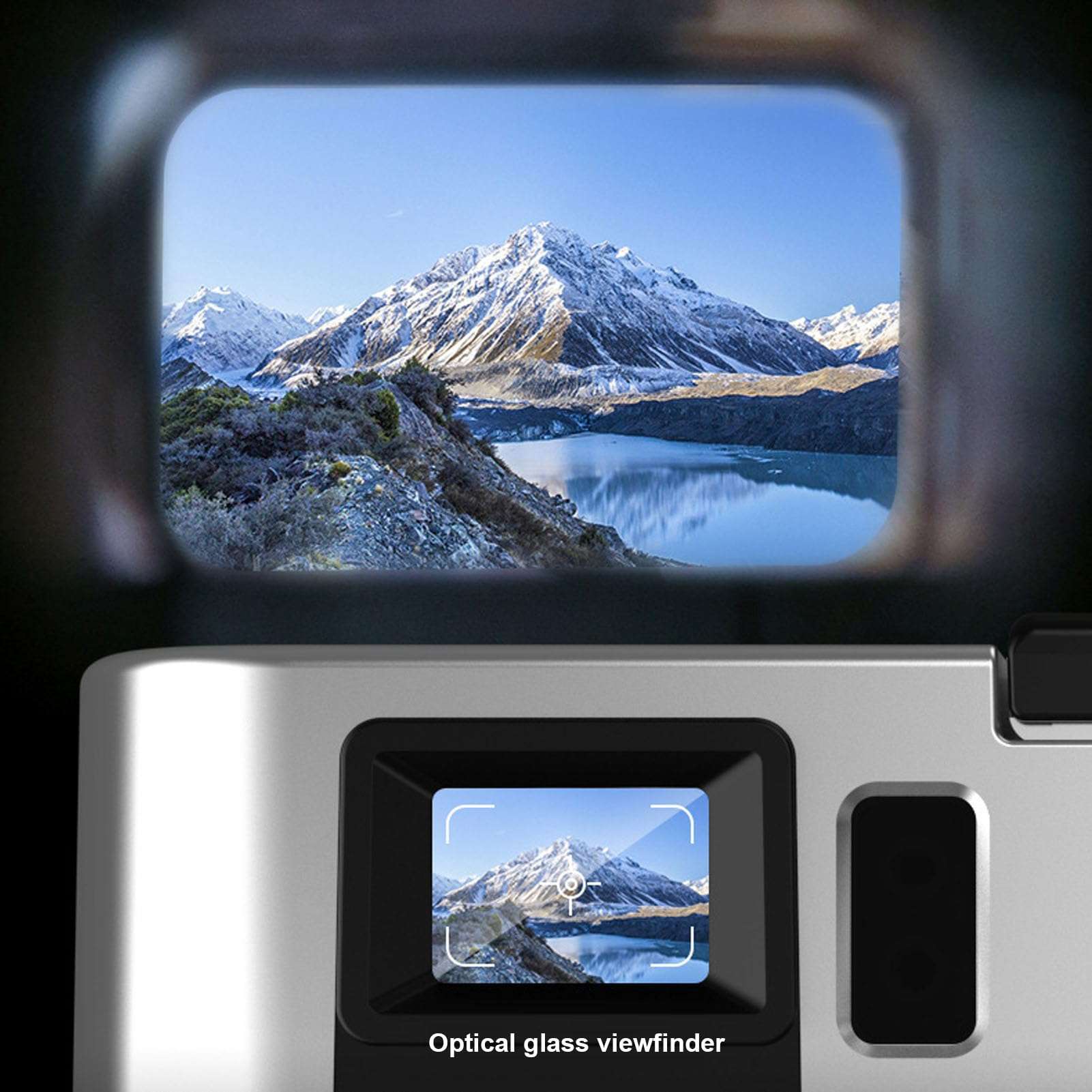 Asixxsix 4K 48MP Digital Camera, 2. Screen 16X Optical Zoom Anti Shake Retro Vlogging Camera with Flash Viewfinder Dial Compact Point and Shoot Cameras for Teens 4