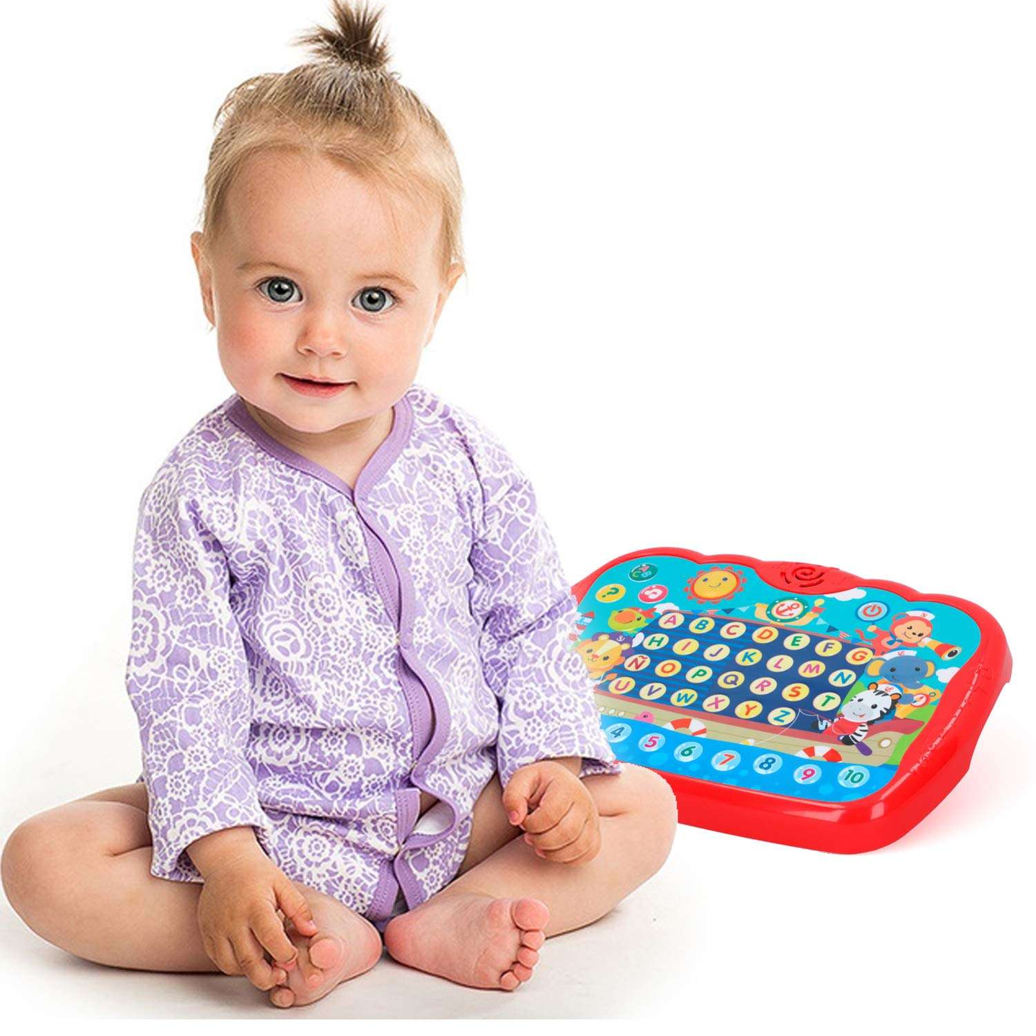 Learning Tablet for Toddlers 1-3 - Educational ABC Toy to Learn Alphabet, Number, Music & Words - Early Development Electronic Learning & Activity Game, Suitable for 1 2 3 Year Old Boys & Girls 3