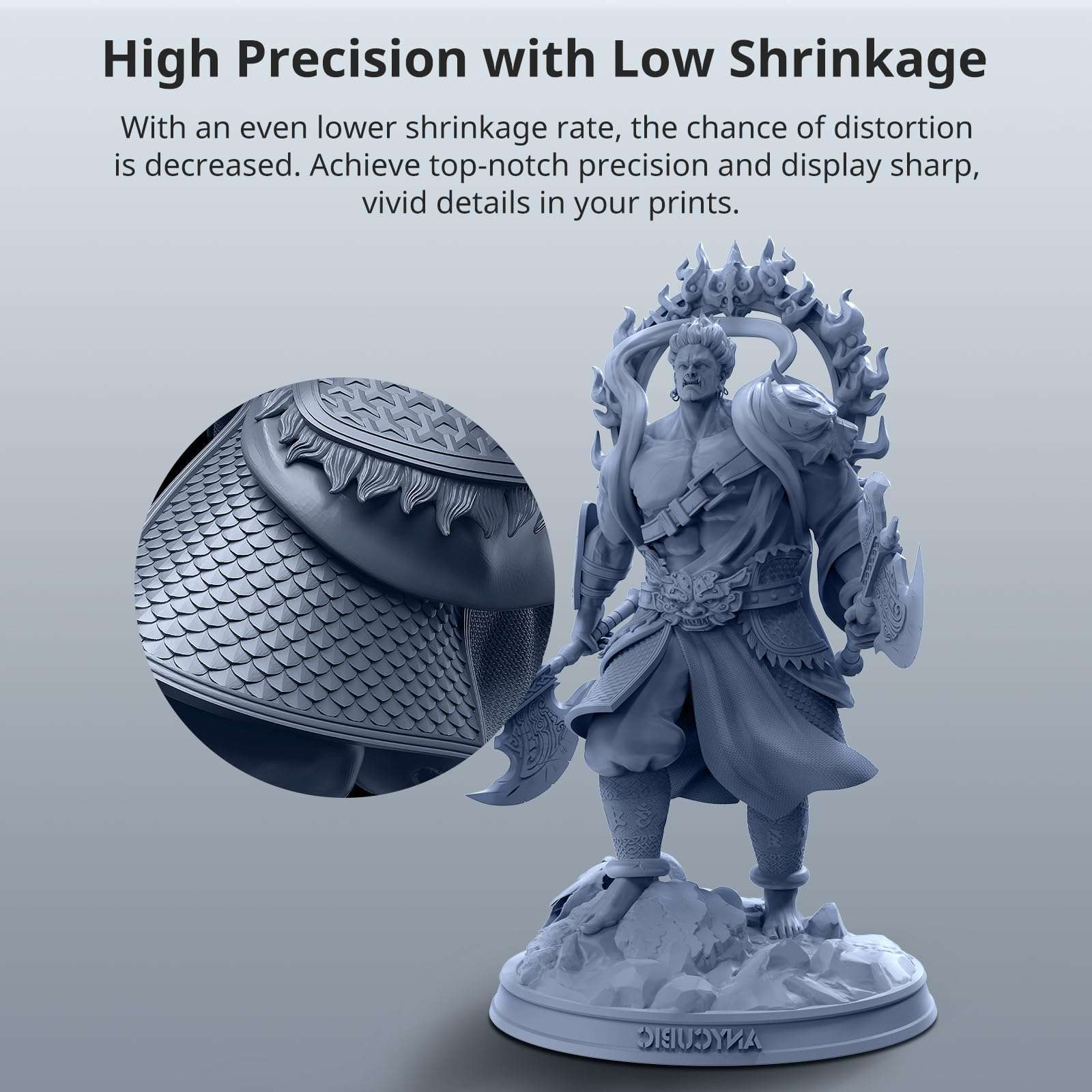 ANYCUBIC - ABS-Like Pro 2 3D Printer Resin Bundle with Enhanced Strength and Hardness, Much Superior Performance to ABS-Like Resin, Low Odor, 4 Packs x 1kg Grey, 4kg Total 5