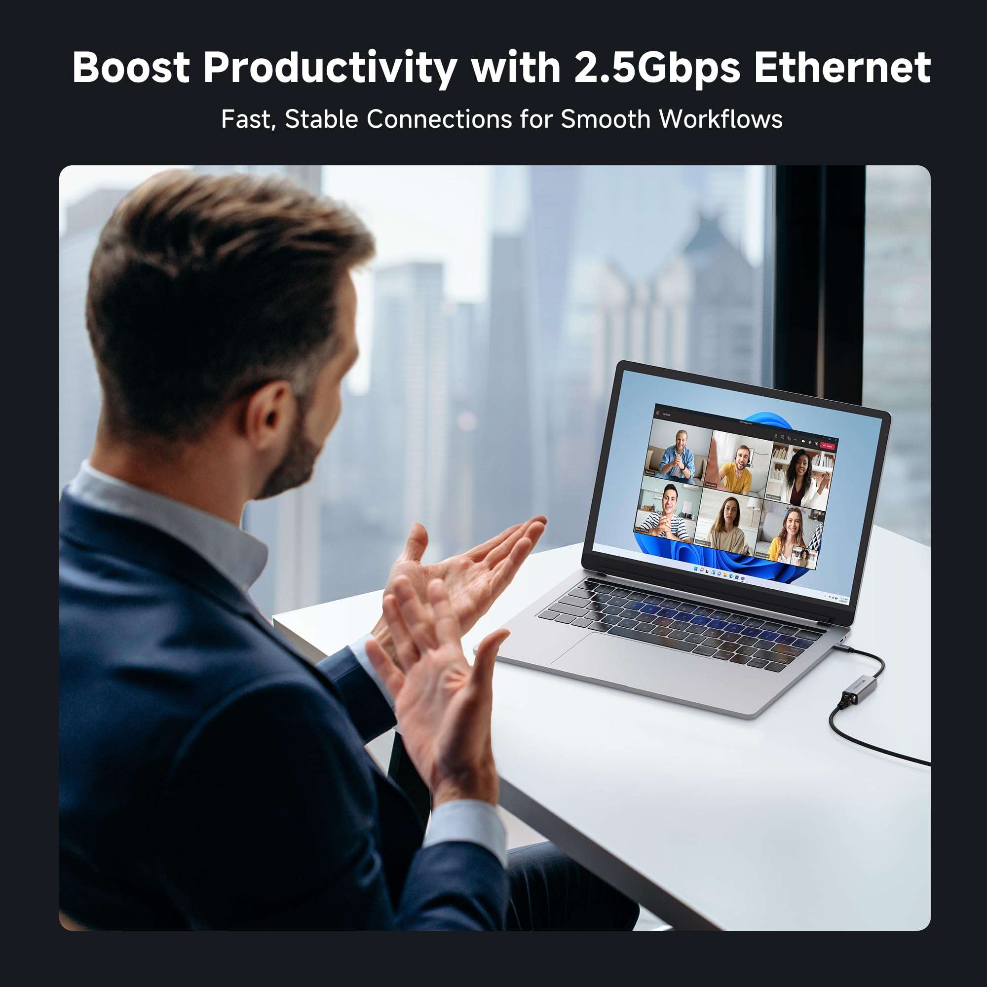 #1 Cable Matters 1-Pack USB C to 2.5Gb Ethernet Adapter, 2.5 Gigabit Network Speed, USB C to Ethernet Adapter #2 2-Pack 10Gbps USB to USB C Adapter for Fast Charging & High-Speed Data Transfer 6