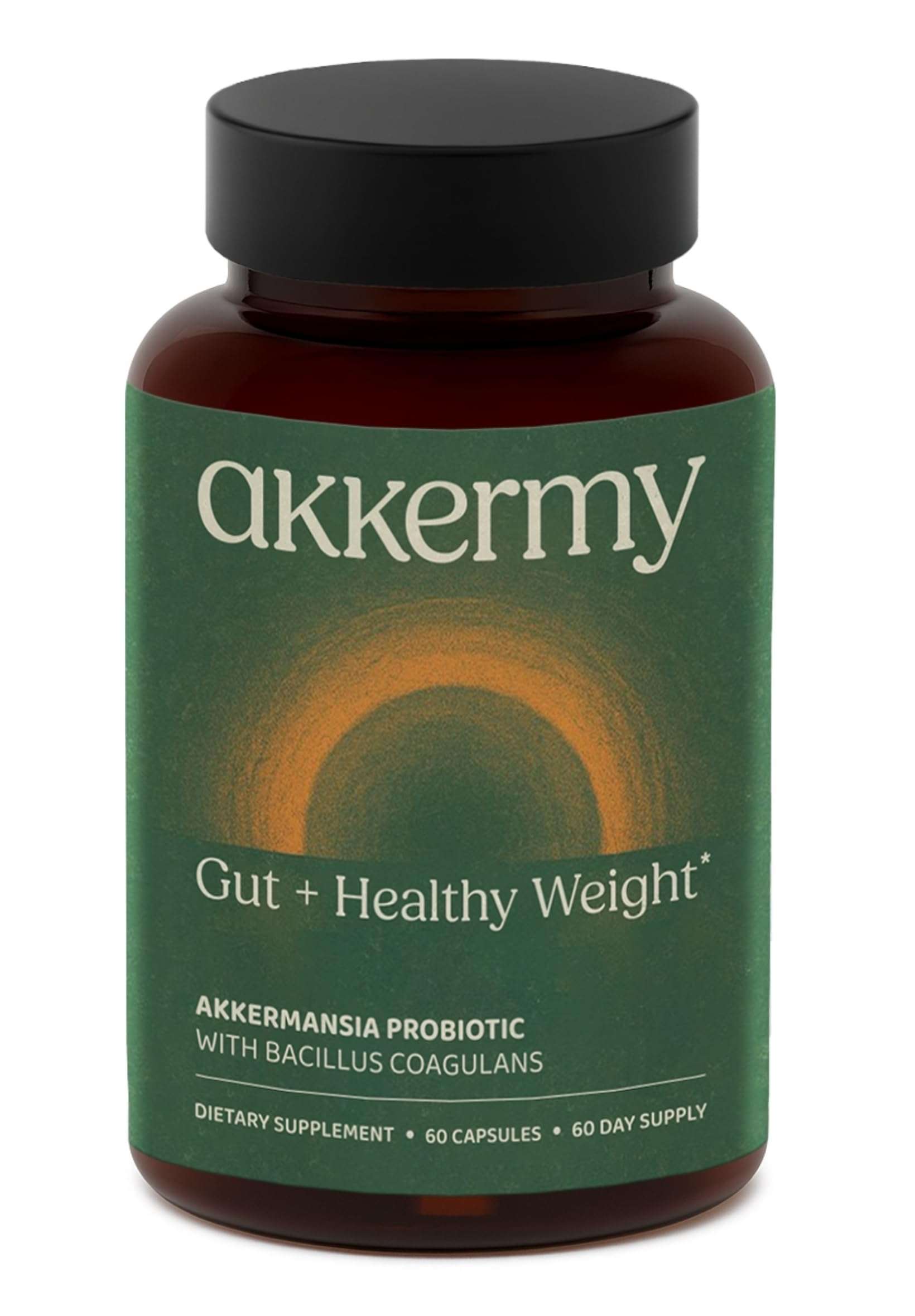 Akkermansia Probiotic for Appetite & Craving Control | Increases GLP-1 & Boosts Healthy Weight | 60 Day Supply | Made in USA | Bacillus Coagulans, B2, D3 & Chromium | SIBO Friendly, Vegan, Gluten Free 1