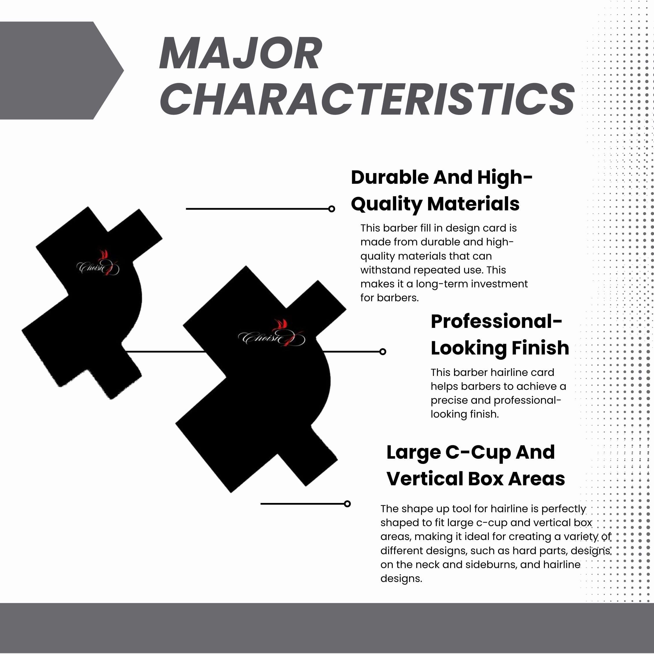 CHOISIE1 Line Me Up Barber Fill In Design Card (Pair) 3