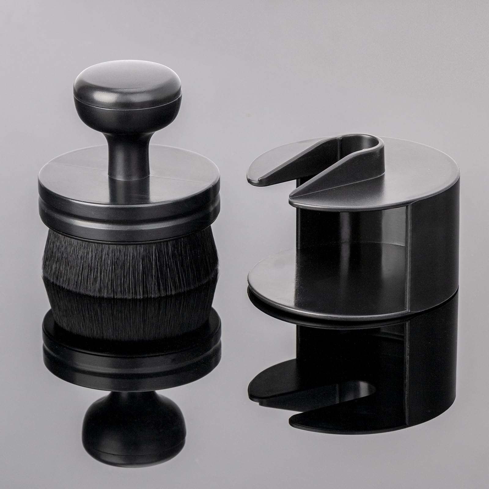 BABYSHEEP Tire Shine Applicator,Vegan Tire Shine Brush with Stand for Auto Detailing Cleaning Service (Black+Red) 3