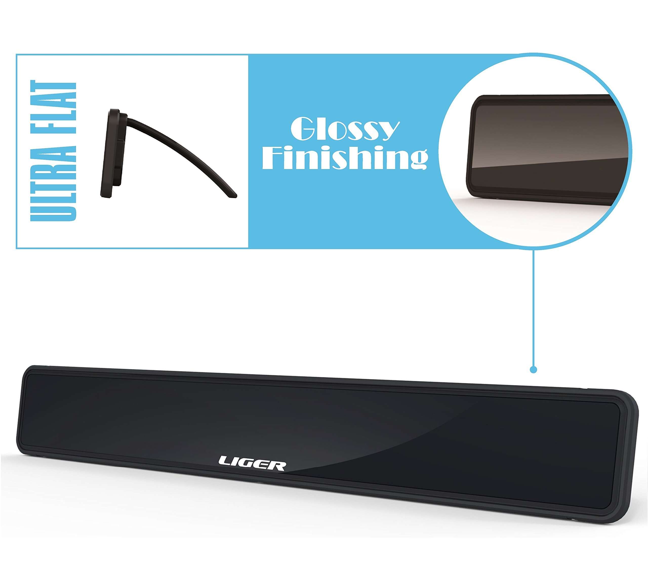 Amplified HDTV Antenna - 50 Miles Range, Liger SRIA-50 Ultra-Thin HDTV Antenna with Built In Amplifier Signal Booster with Built-In Stand for the Highest Performance and the Longest Reception Range 4