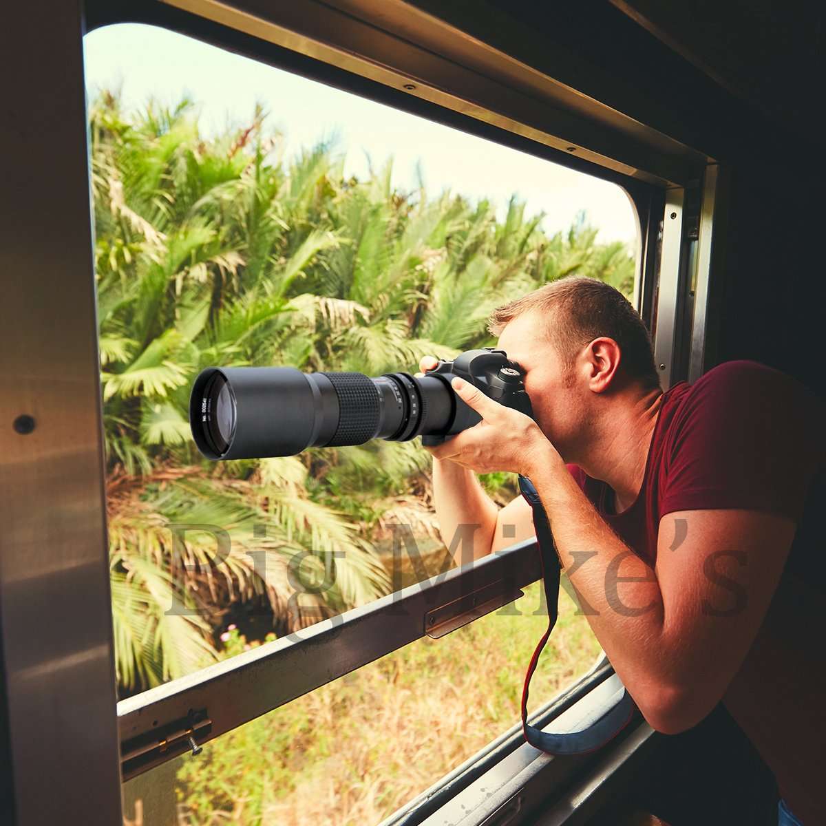 High-Power 500mm/1000mm f/8 Manual Telephoto Lens + Tripod + Backpack for Canon EOS 80D, EOS 90D, Rebel T3 T3i T5 T5i T6 T6i T6s T7 T7i, SL1, SL2, EOS 70D, 77D, 5D III, 5D IV, 6D, 7D, 7D II Cameras 3