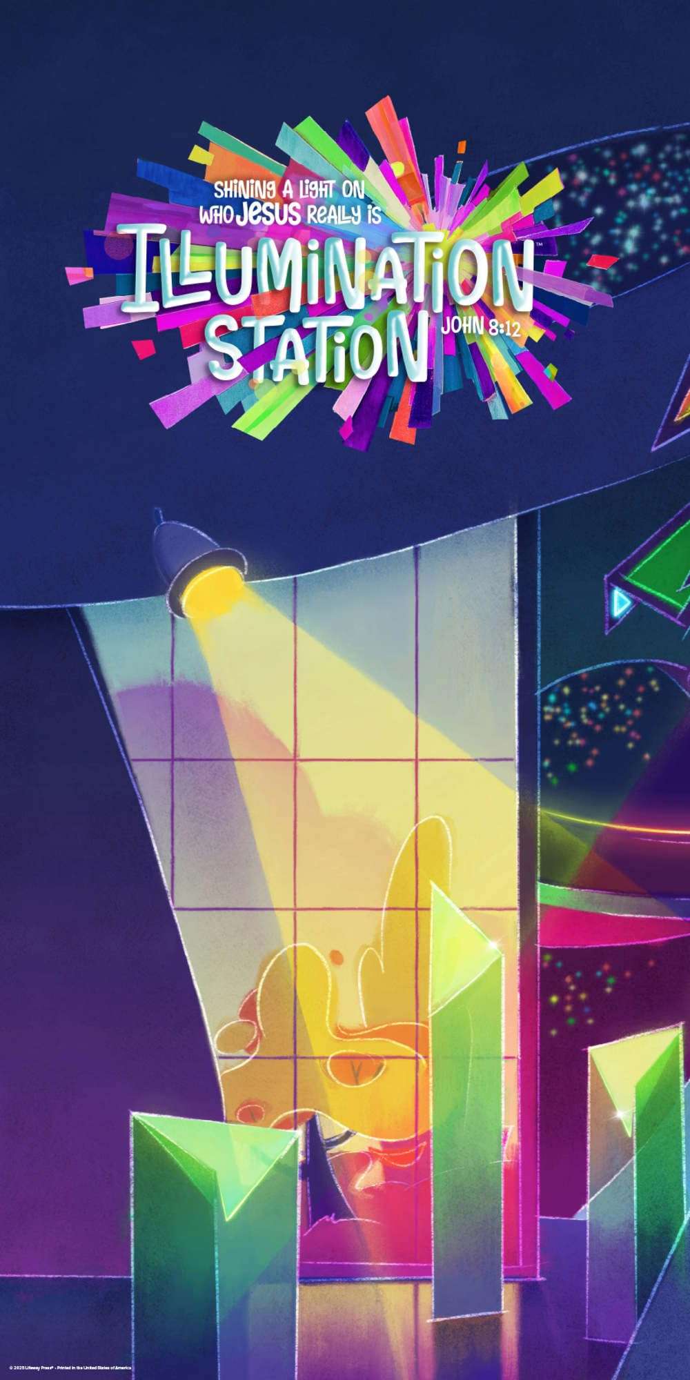 Lifeway Kids VBS 2026 Illumination Station Super Duper Sized Backdrop 3