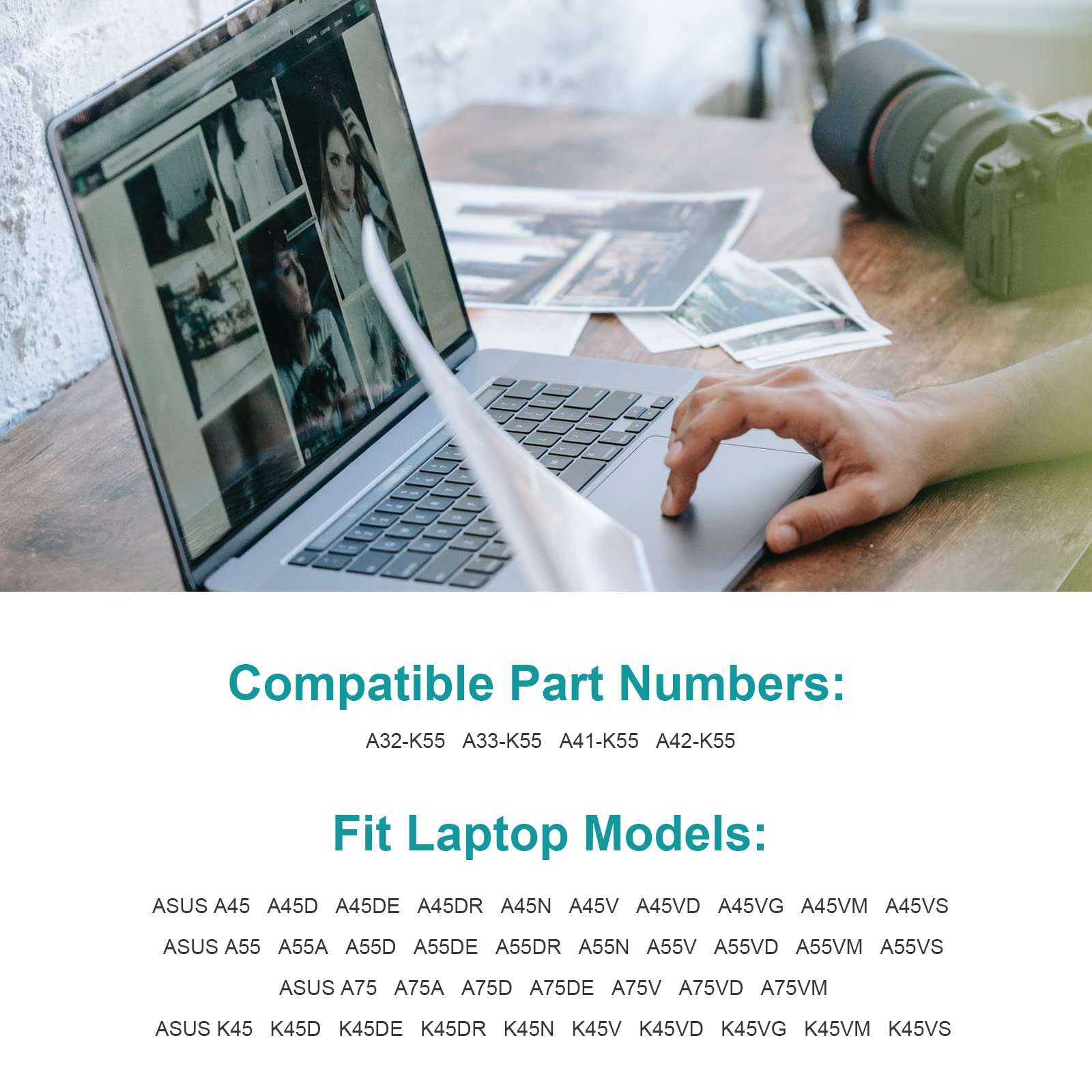 Fancy Buying A32-K55 Laptop Battery for ASUS A33-K55 A41-K55 A45 A55 A75 F45 F55 F75 K45 K55 K75 R400 R403 R500 R503 R700 R704 U57 X45 5