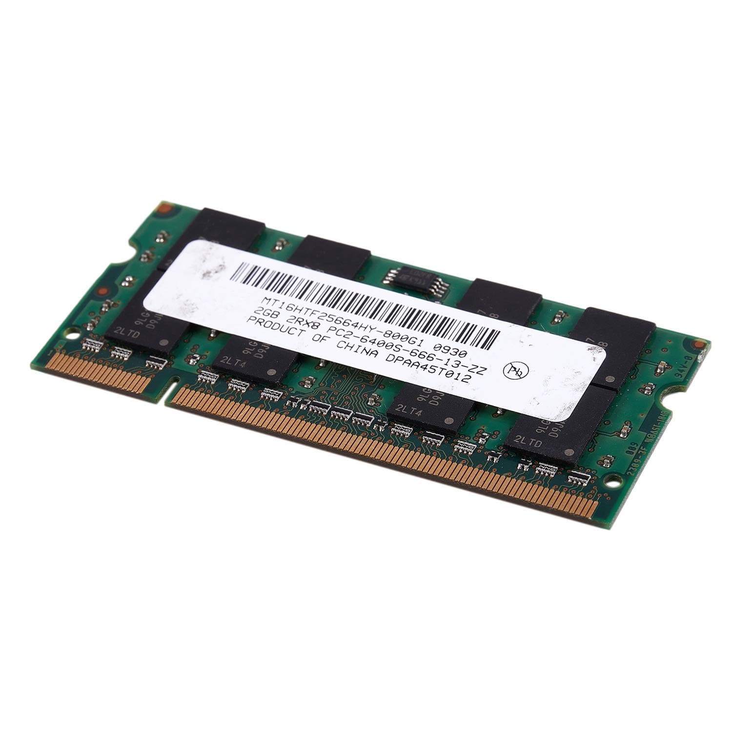 Pasuihcay 2GB DDR2 PC2-6400 800MHz 200Pin 1.8V Laptop Memory SO-DIMM Notebook RAM, green 3