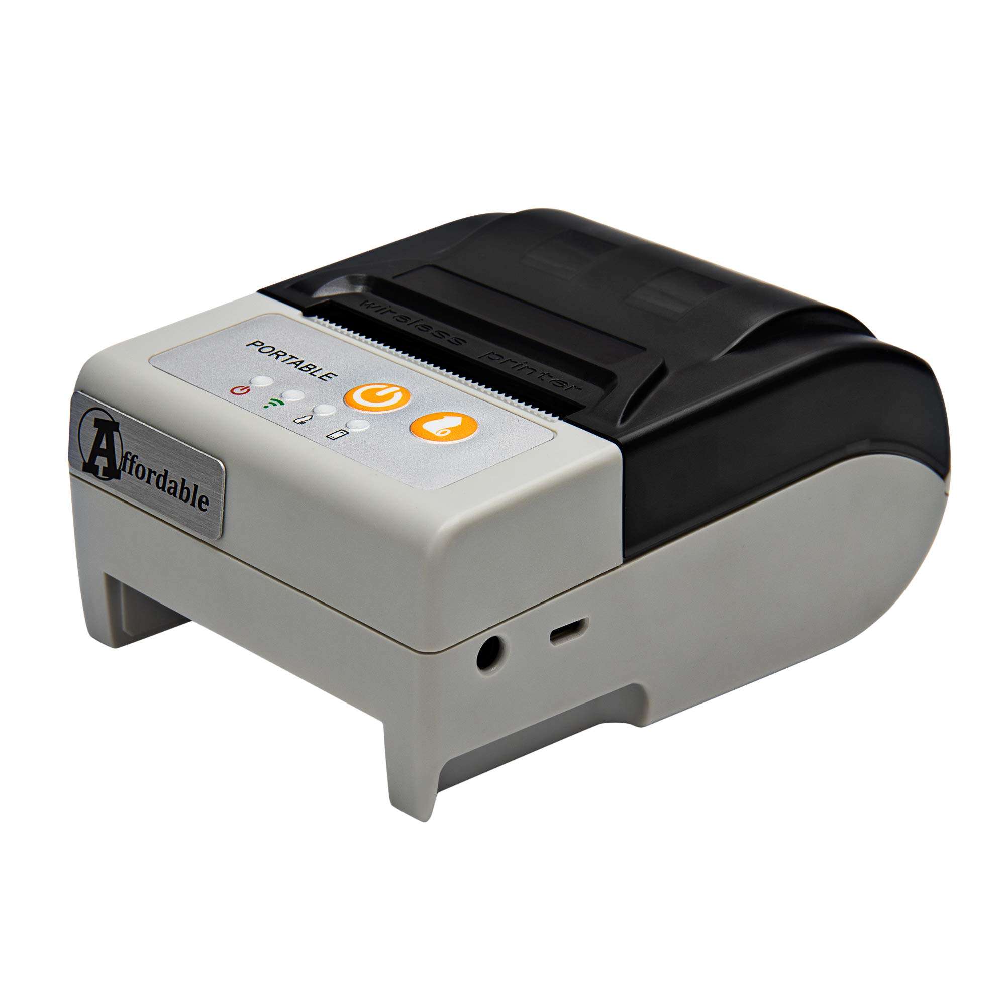 Affordable Thermal Receipt Printer, Android Bluetooth Mobile Printer with Auto Cutter, 2 Inches 58MM Printer with Belt Pouch for Business ESC/POS, Does Not Support iOS Devices Square 2