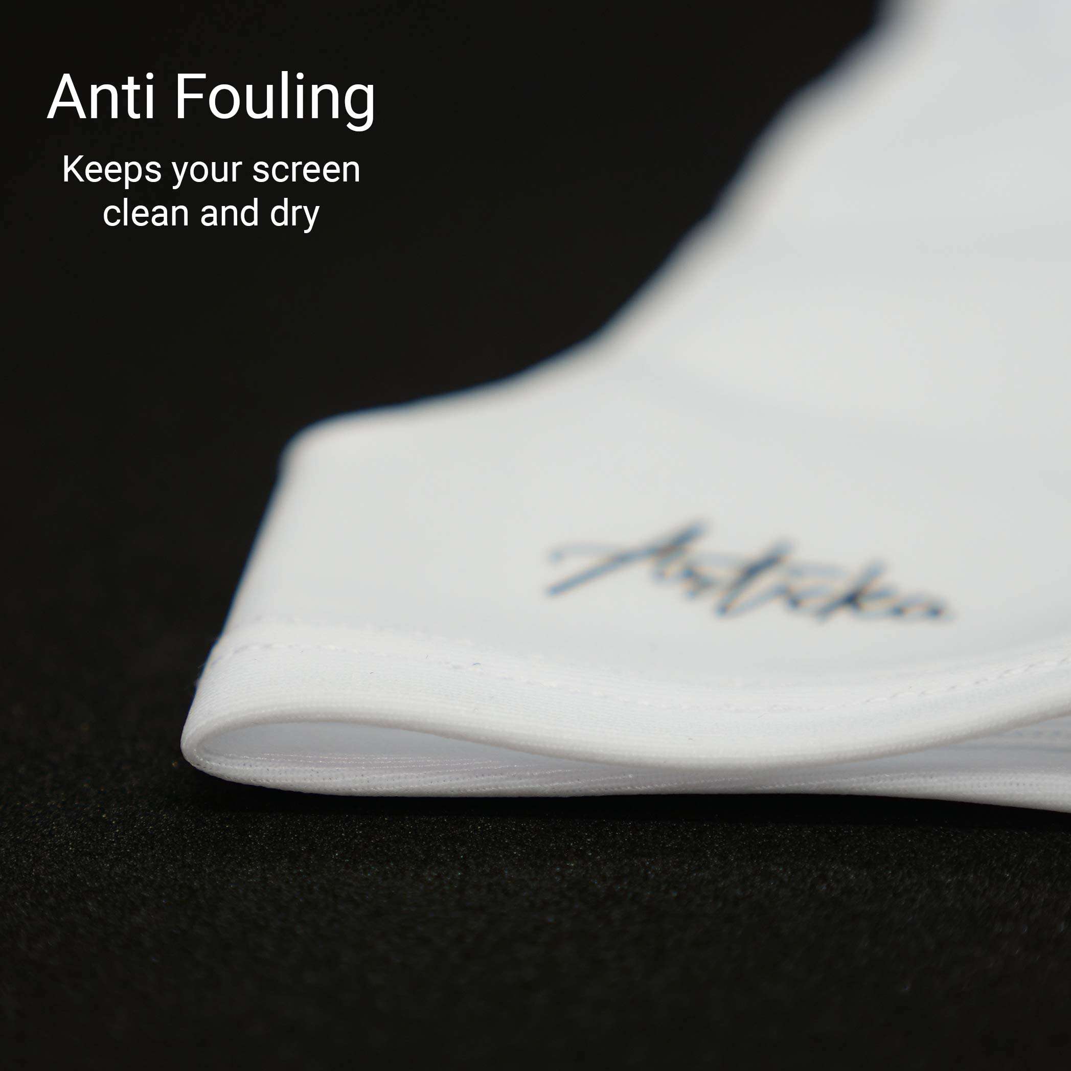 Articka Drawing Glove for Digital Drawing Tablet, iPad (Smudge Guard, Two-Finger, Reduces Friction, Elastic Lycra, Good for Right and Left Hand)(Small, White) 3