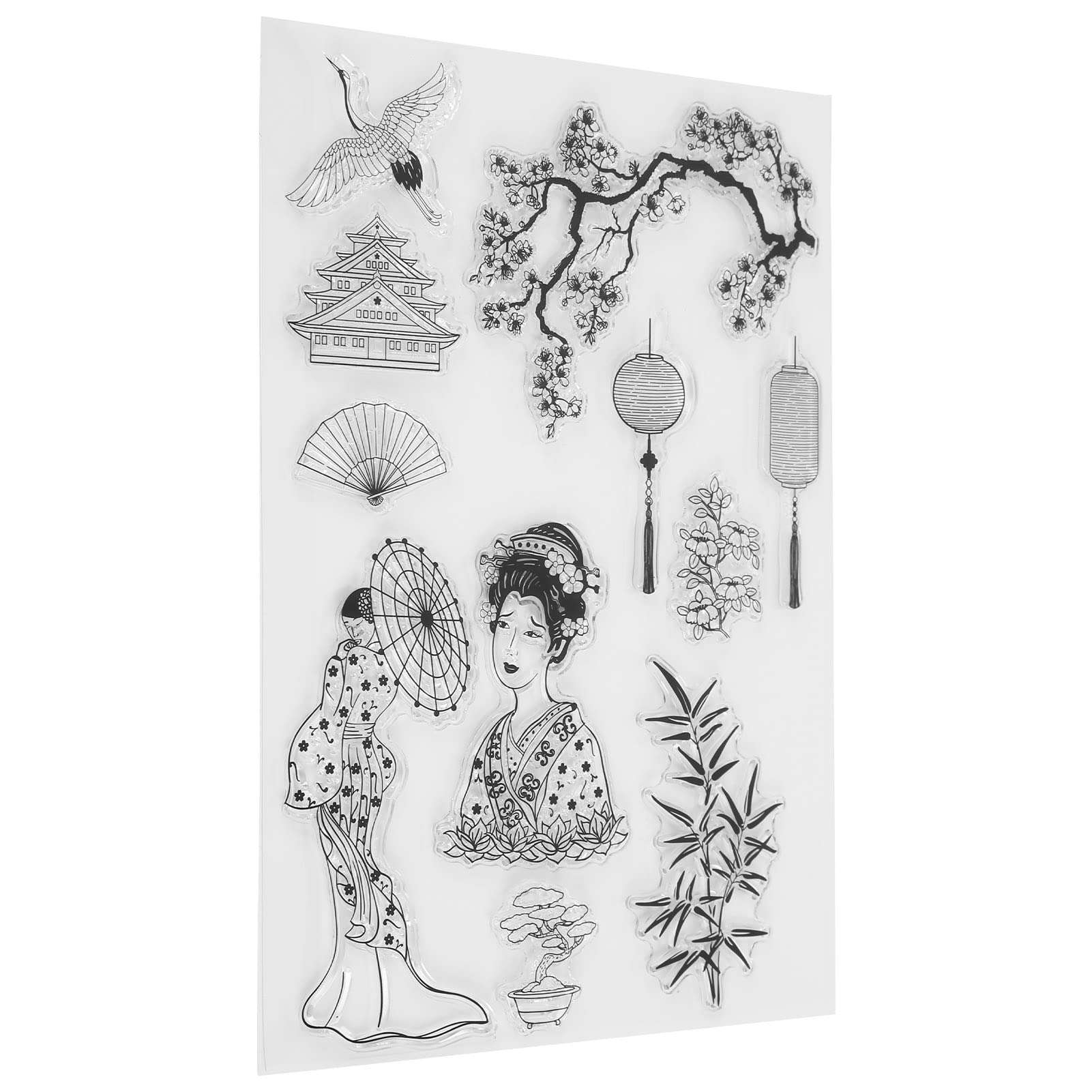 Clear Stamps, Environmental TPR Material Decorative Stamps for Envelope for Invitation Letter for Diary 5