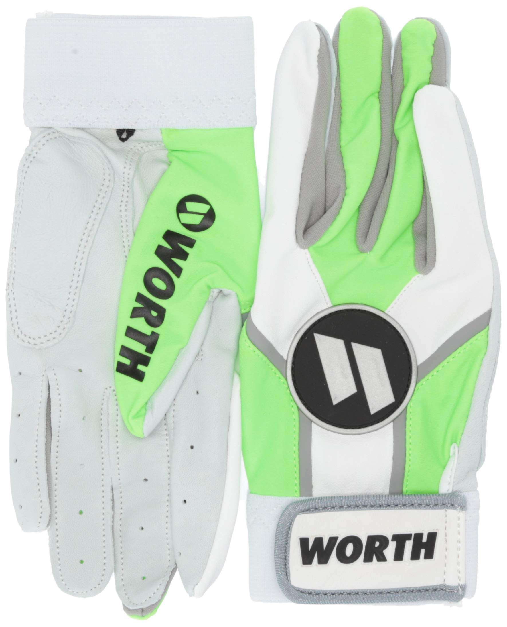 Worth Sports WBATGL-NG-03 Batting Gloves Large - Neon Green