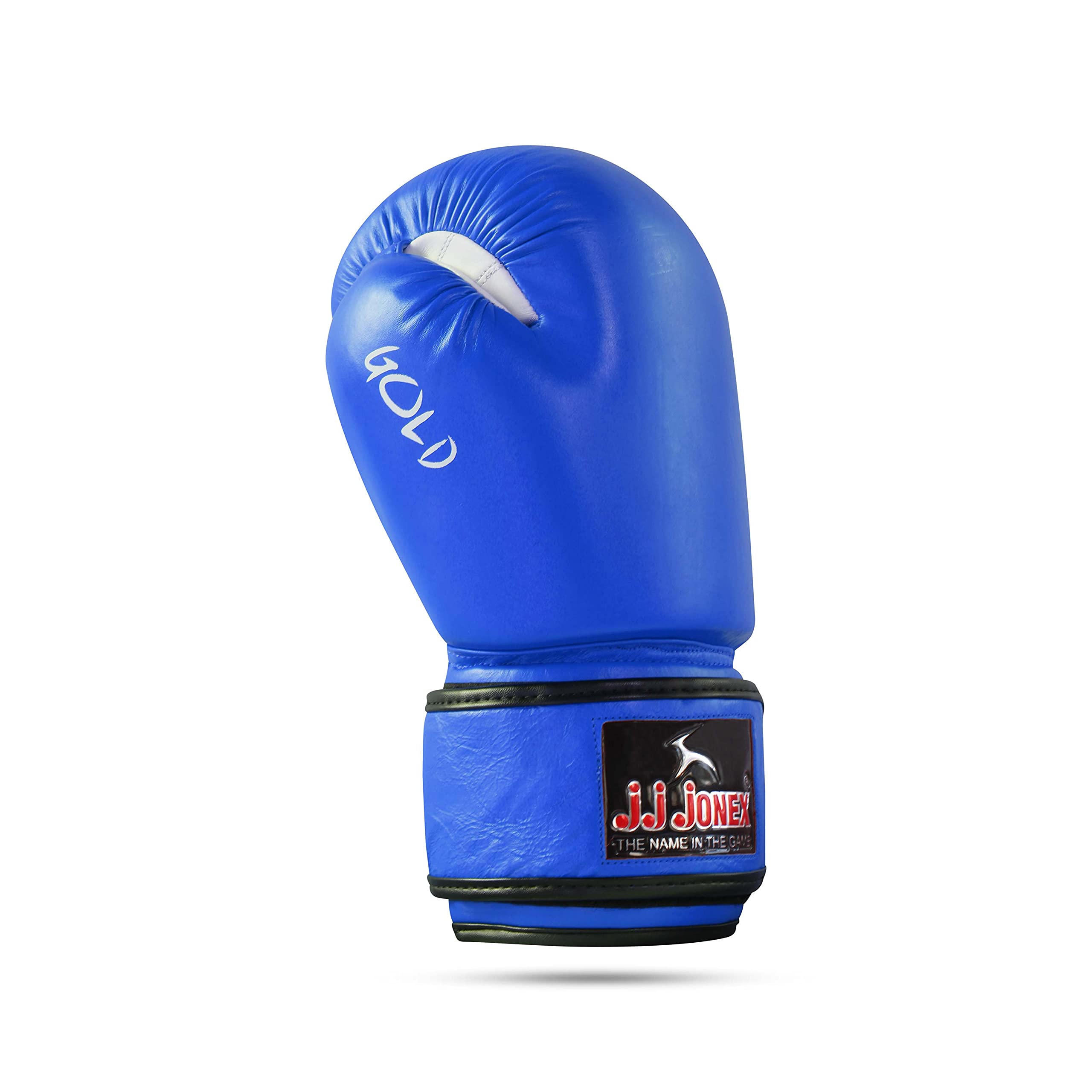 JJ Jonex Boxing Gloves, Boxing Fight Gloves for Professionals, Hight Quality Leather Boxing Gloves (14oz, Blue) 4