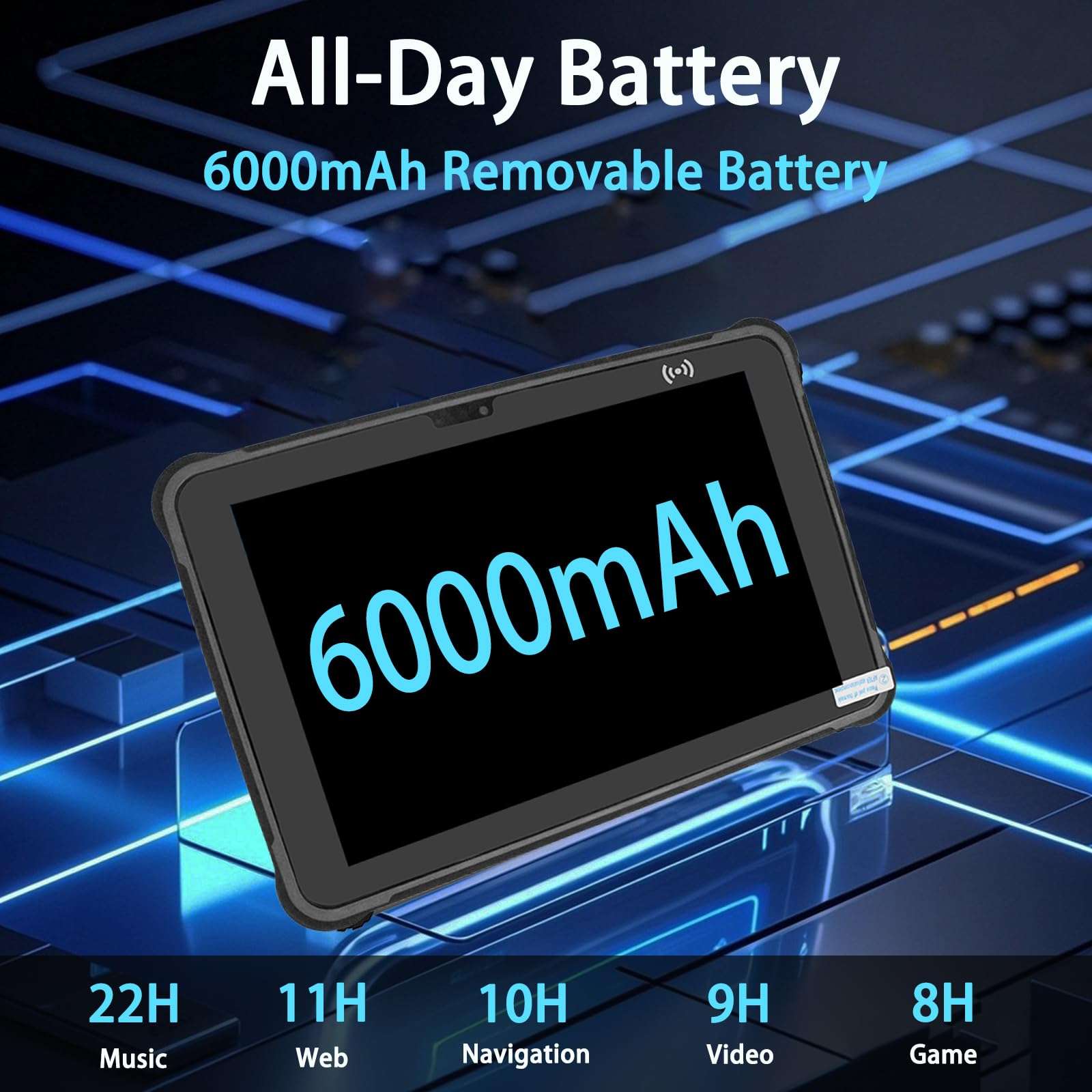 Breloom ST11-J Rugged Tablet with Barcode Scanner, 10.1" Windows 11 Pro IP65 Waterproof Tablet with N4680 Scan Engine, 1D/2D QR Inventory Scanner, 8GB+256GB, 4G LTE/GPS/NFC (8+256GB, w/2D) 5