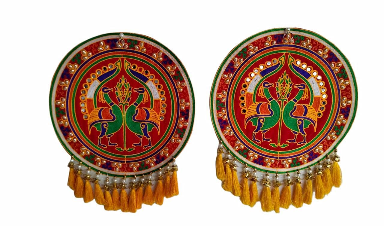 ALFA wall hanging Kutch Handicraft Items, handmade embroidery work,Hand Made Crafts Wall Hanging Decorative,Showpiece for Home/Office Décor| Fine Arts Gift Items