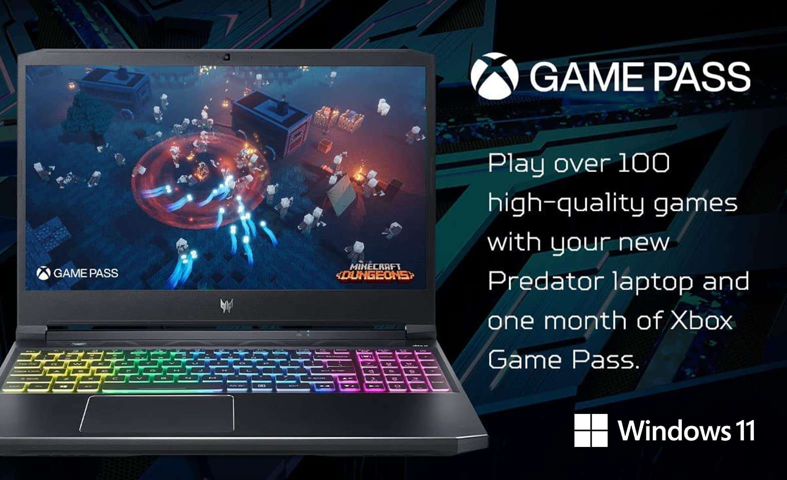 Acer Predator Helios 300 PH315-54-760S Gaming Laptop | Intel i7-11800H | NVIDIA GeForce RTX 3060 GPU | 15.6" FHD 144Hz 3ms IPS Display | 16GB DDR4 | 512GB SSD | Killer WiFi 6 | RGB Keyboard 5