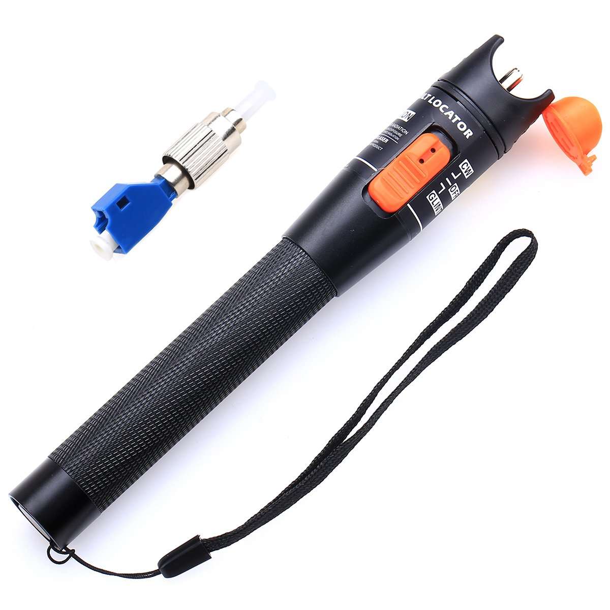 Visual Fault Locator Fiber Optic Cable Tester Tools Aluminium Alloy 10KM VFL for FC,SC,ST & LC Adapters 1