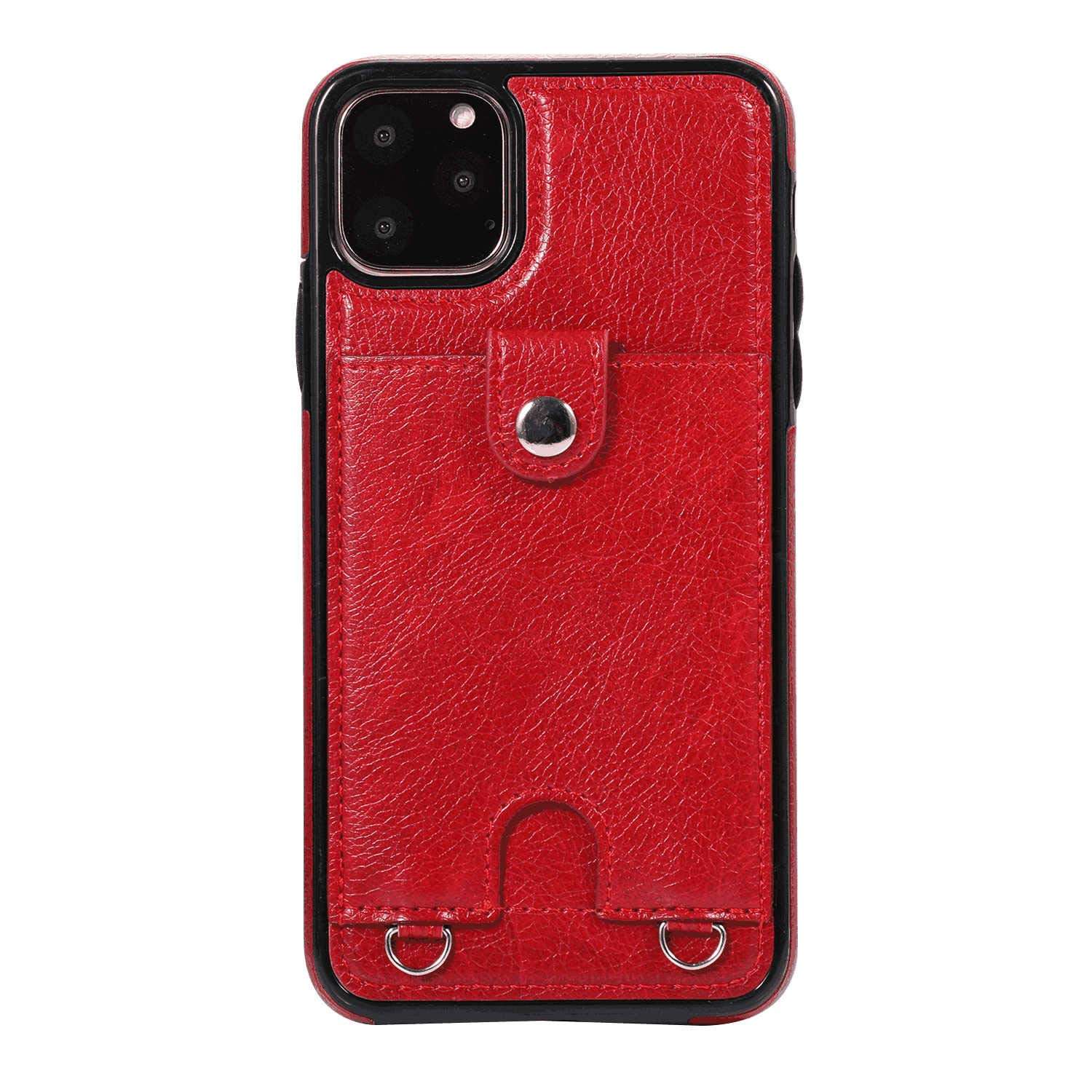 Leather Cover Compatible with Samsung Galaxy S9 Plus, Card Holders Kickstand Extra-Shockproof red Wallet Case for Samsung Galaxy S9 Plus 1