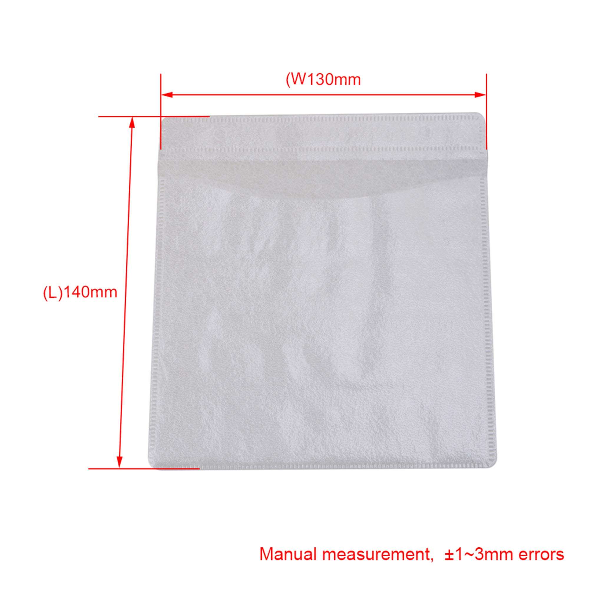 Mxfans 500pcs White OPP Plastic Double-Sided CD DVD Sleeves with Window & Flap 4