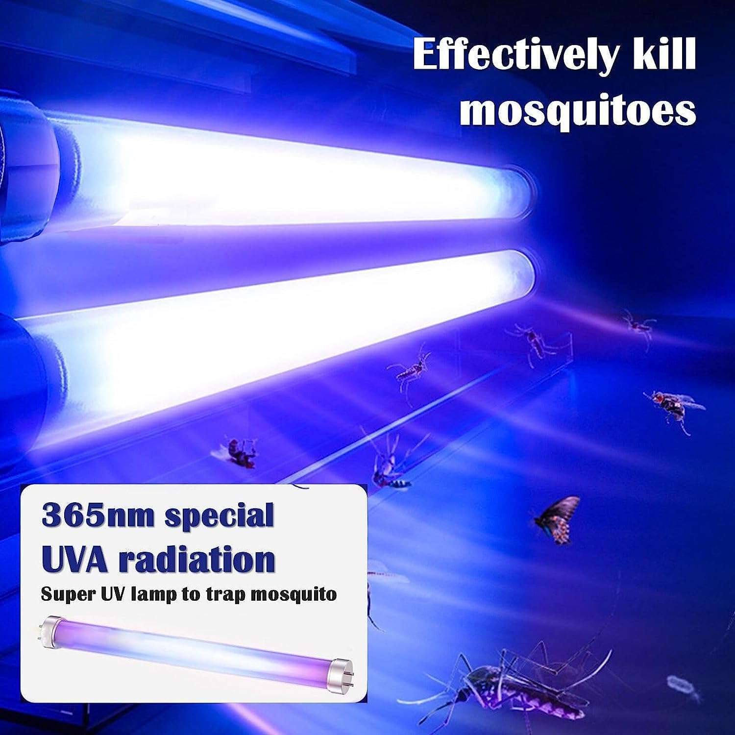 PESOMA Electric Mosquito Killer, Fly Insect Killer Machine, Insect Bug Zapper,Fly Catcher and Trap Killer LED Lamp for Restaurants,Home,Office,Bedroom-Rechargeable Night Lamp (Grey-6W) 5