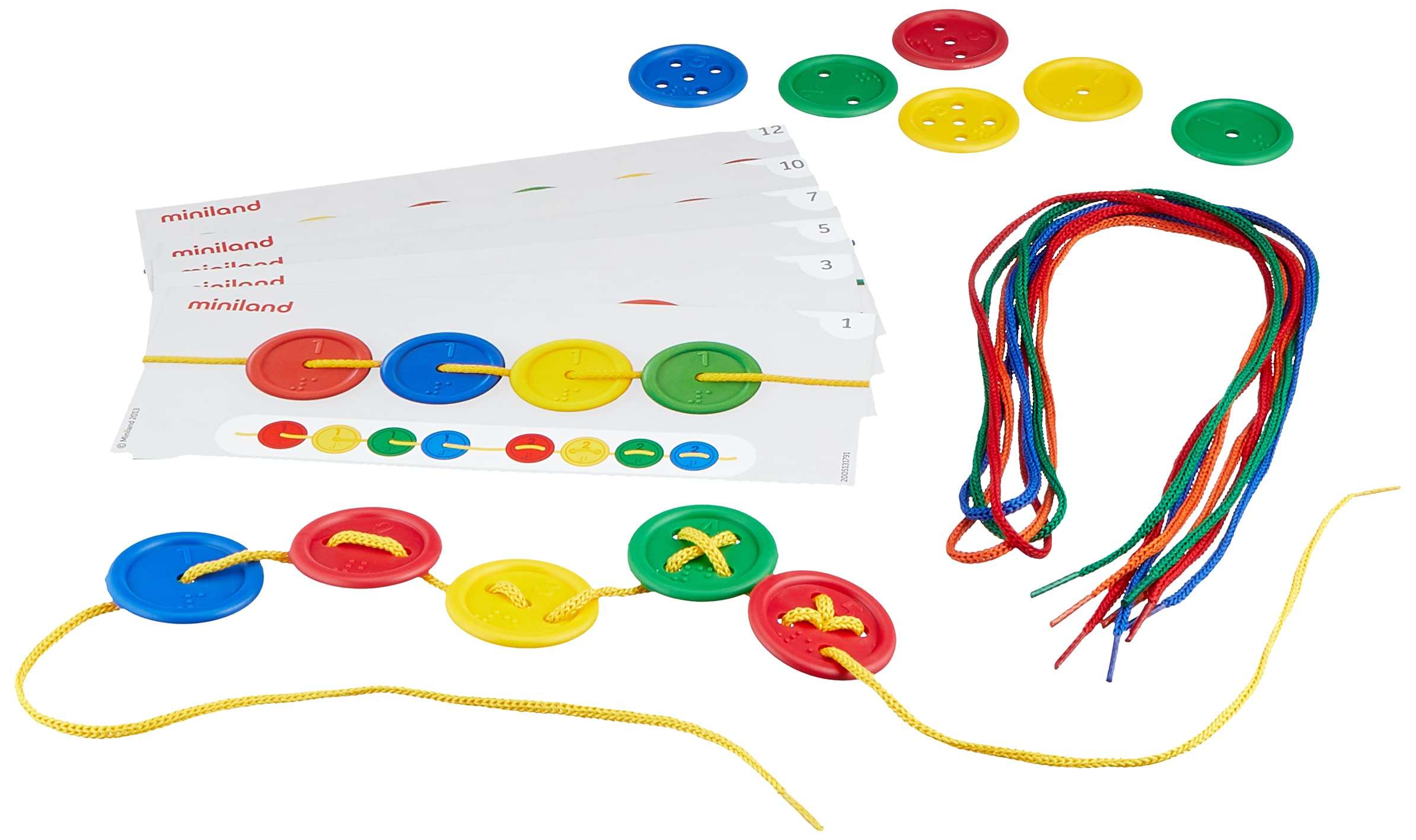 Miniland Educational - Activity Buttons with Laces 3