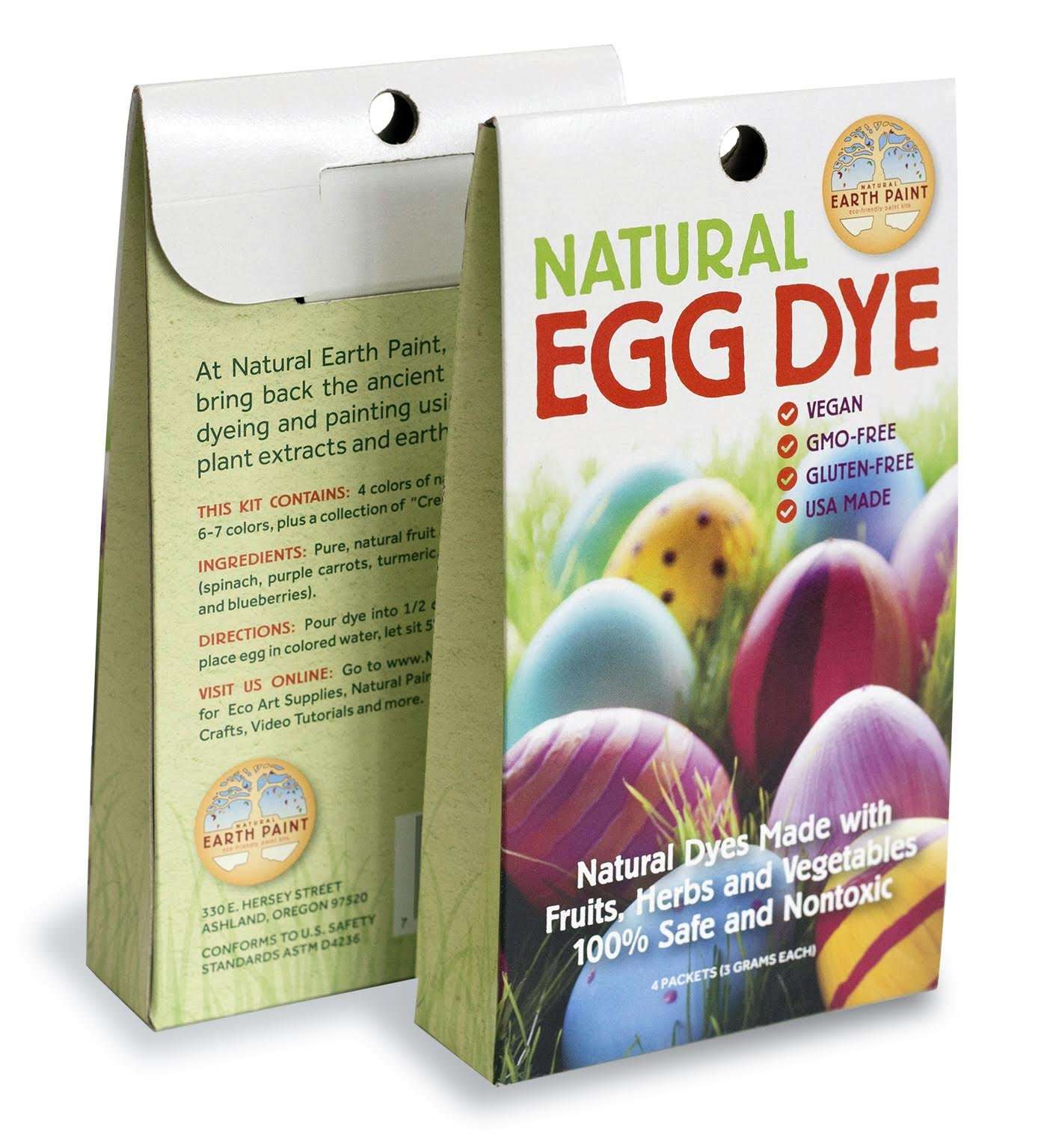 Natural Earth Paint Egg Dye Kit and Wooden Egg Kit - Non-Toxic and Eco-Friendly - Double The Easter Fun! 3