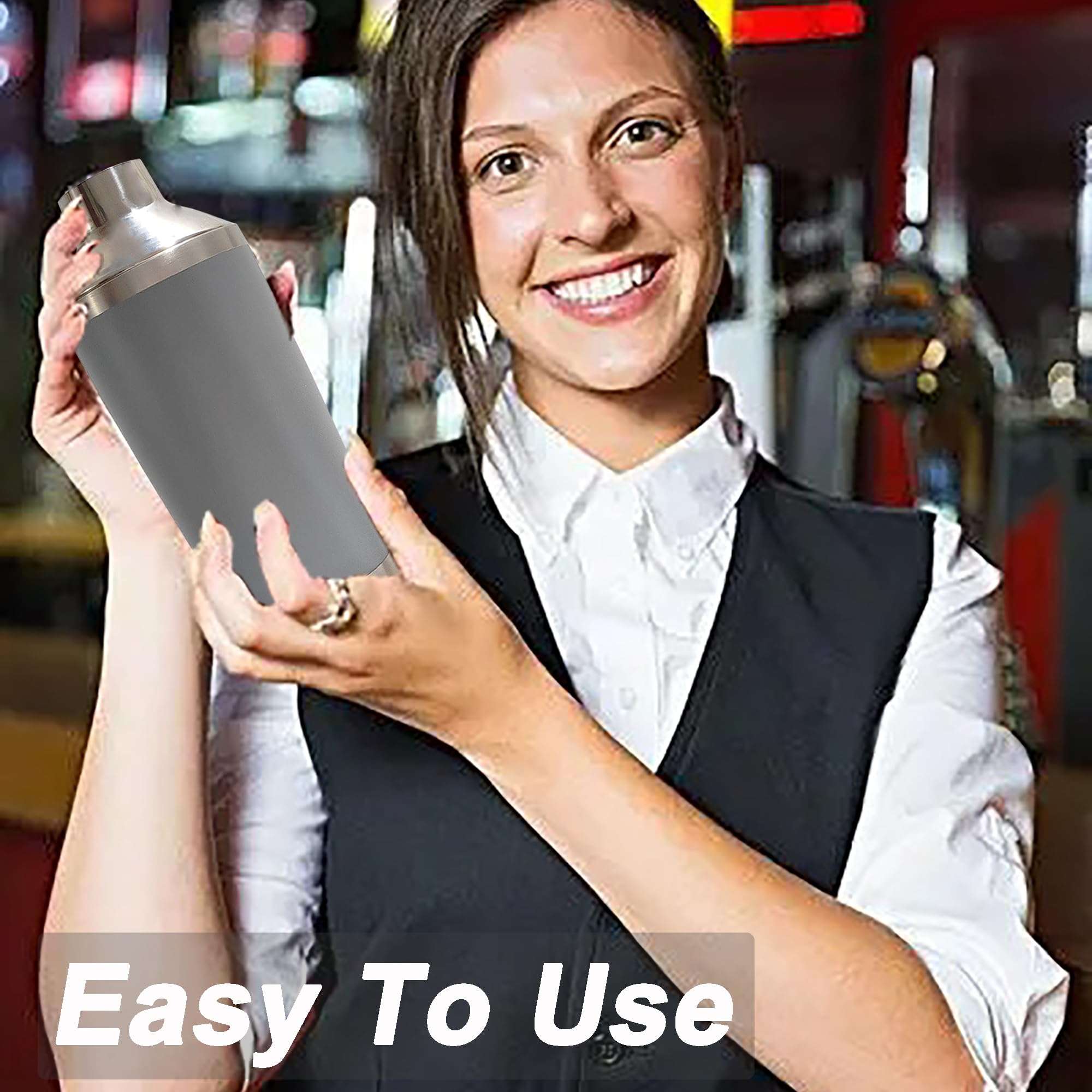 Cocktail Shaker Lid Compatible for Yeti 20oz Lid Cocktail Shaker Lid Stainless Steel Tumbler Lid Replacement Compatible for Most 20 oz Tumblers 5