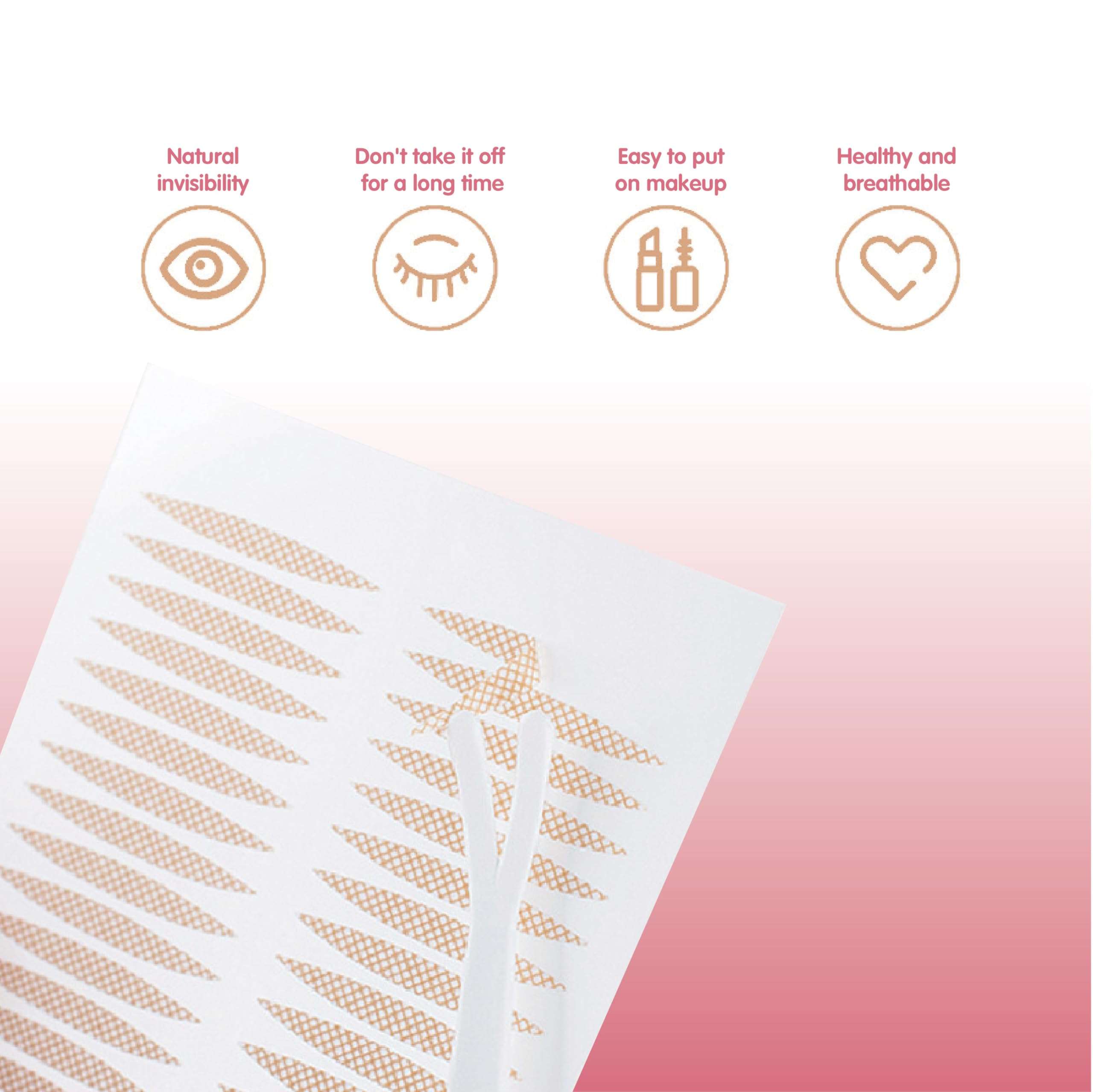 Double Eyelid Tape,660 Pcs Invisible Eyelid Lifter Strips,Eyelid Lifter,Eyelid Tape for Hooded Eyes,Eyelid Sticker,Instant Eye Lift Tape for Hooded,Droopy, Uneven, Single Eyelids 4