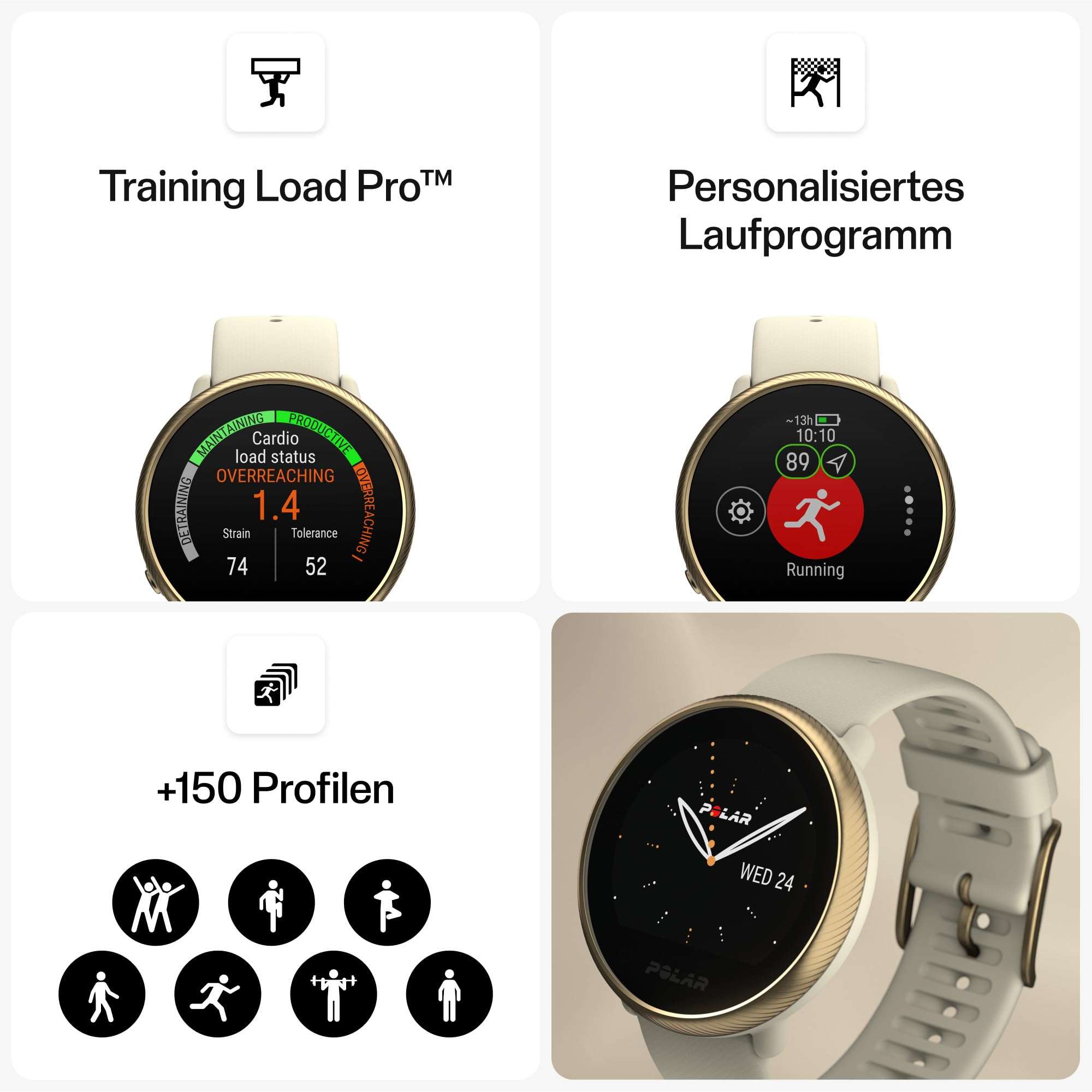 Polar Ignite 2 - Fitness Smartwatch with Integrated GPS - Wrist-Based Heart Monitor - Personalized Guidance for Workouts, Recovery and Sleep Tracking - Music Controls, Weather, Phone Notifications 3