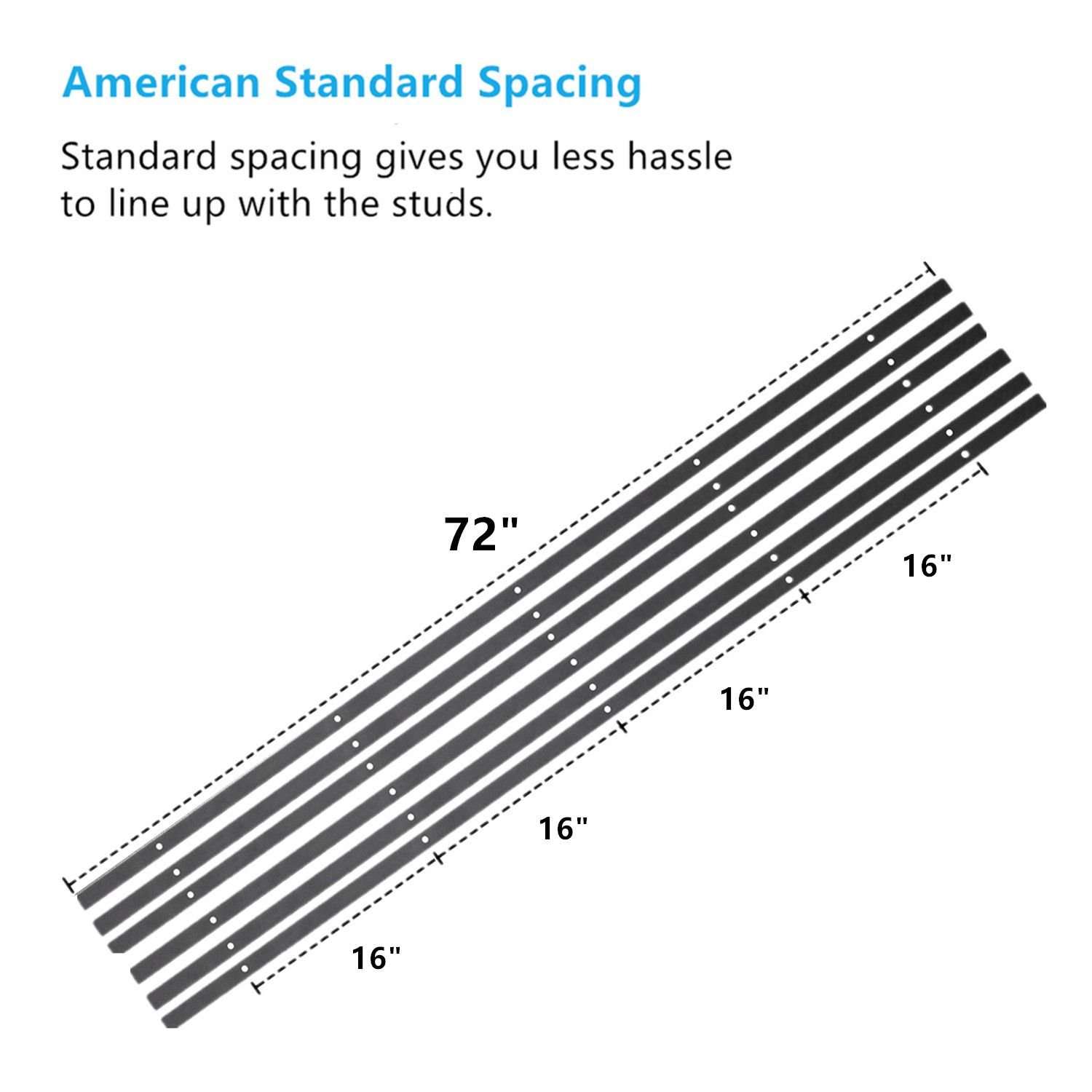 Vancleef 4-20FT Bypass Door Kit Sliding Barn Door Hardware, 18FT Track Straight Design, New Style U-Bracket, Black Rustic, Interior and Exterior Use, Descriptive Installation Manual Included 3