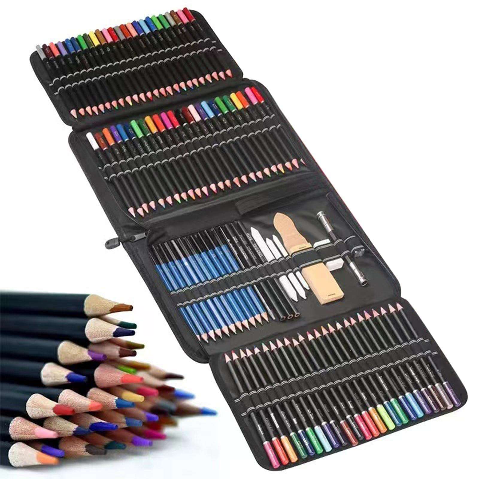 MYADDICTION 145Pcs Premium Oil Colored Pencils Set Drawing Painting Sketching Pencil Crafts | Art Supplies | Drawing & Lettering Supplies | Art Pencils & Charcoal 6