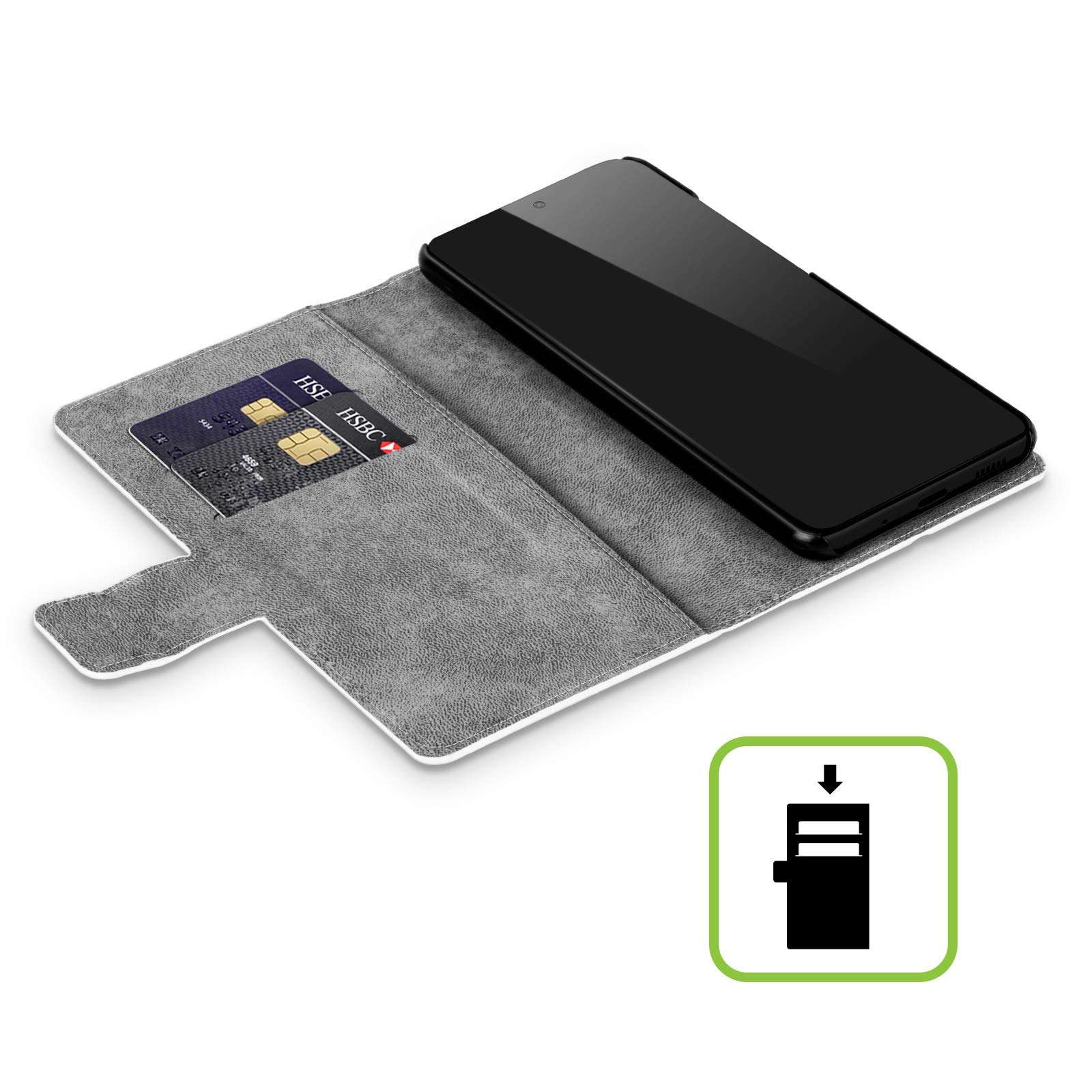 Head Case Designs Orange Nautical Summer Leather Book Wallet Case Cover Compatible with Samsung Galaxy S21 Ultra 5G 2