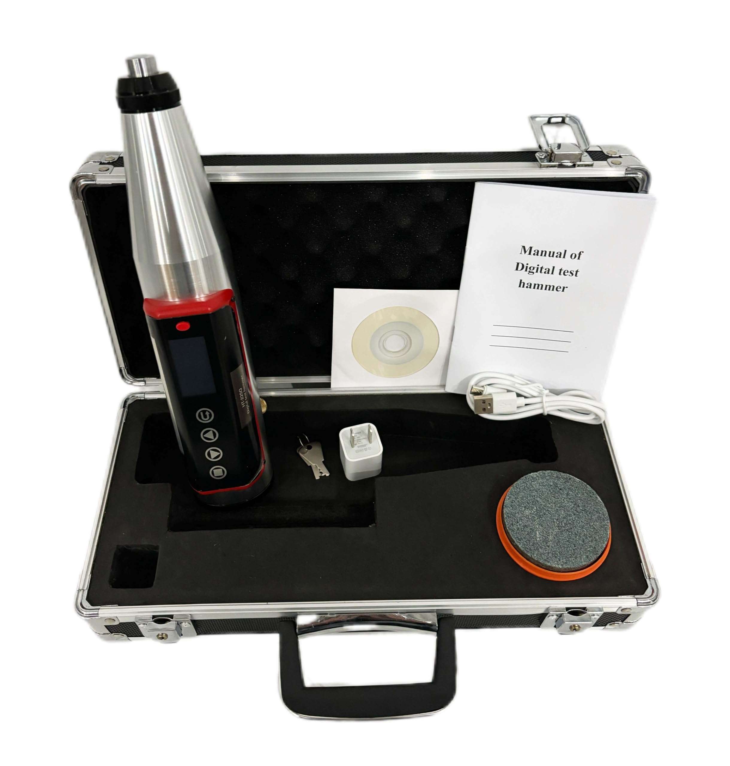 HFBTE Digital Concrete Rebound Test Hammer with OLCD Display NDT Testing Equipment Real-Time Clock Calendar Function 1