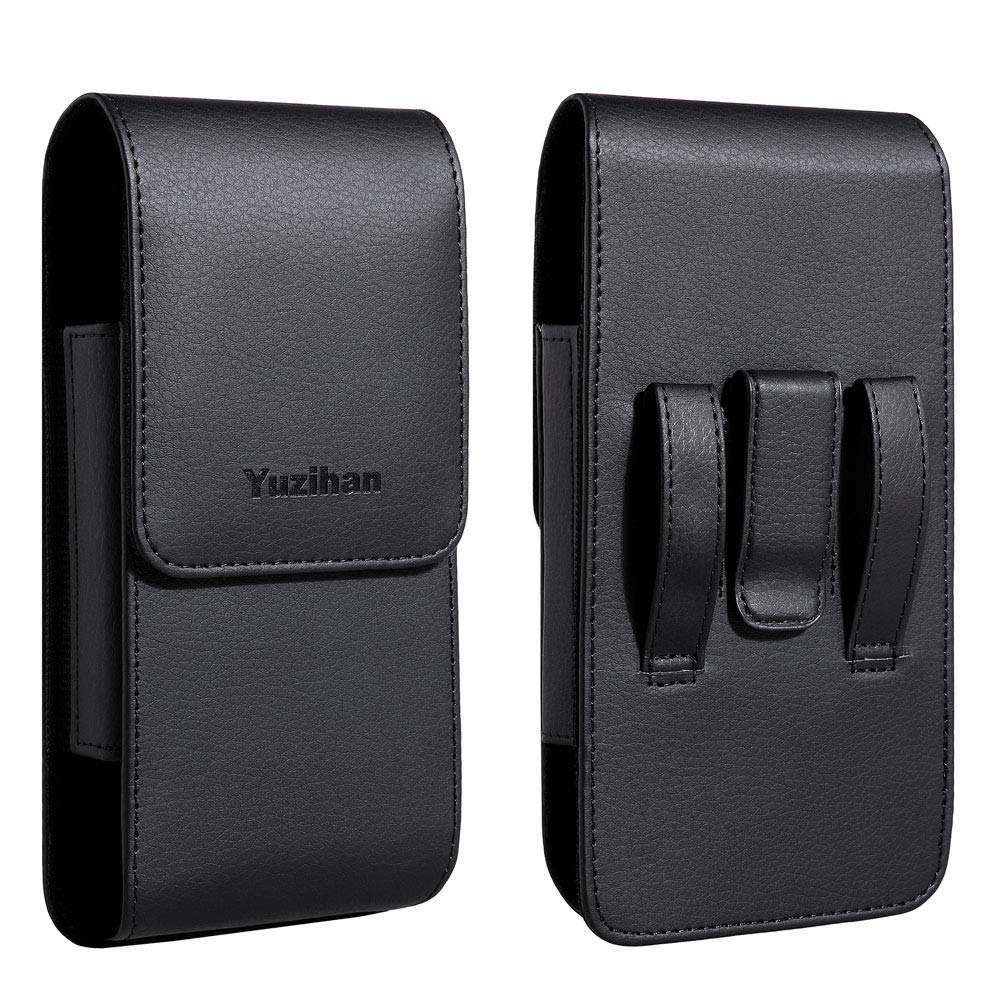 Yuzihan Holster for iPhone 17 Pro Max 16 Plus, 16 Pro Max, iPhone 15 Plus 15 Pro Max,14 Plus 14 Pro Max,13 Pro Max,12 Pro Max Belt Holster Fit with Thick Defender Case Hybrid Armor On 1