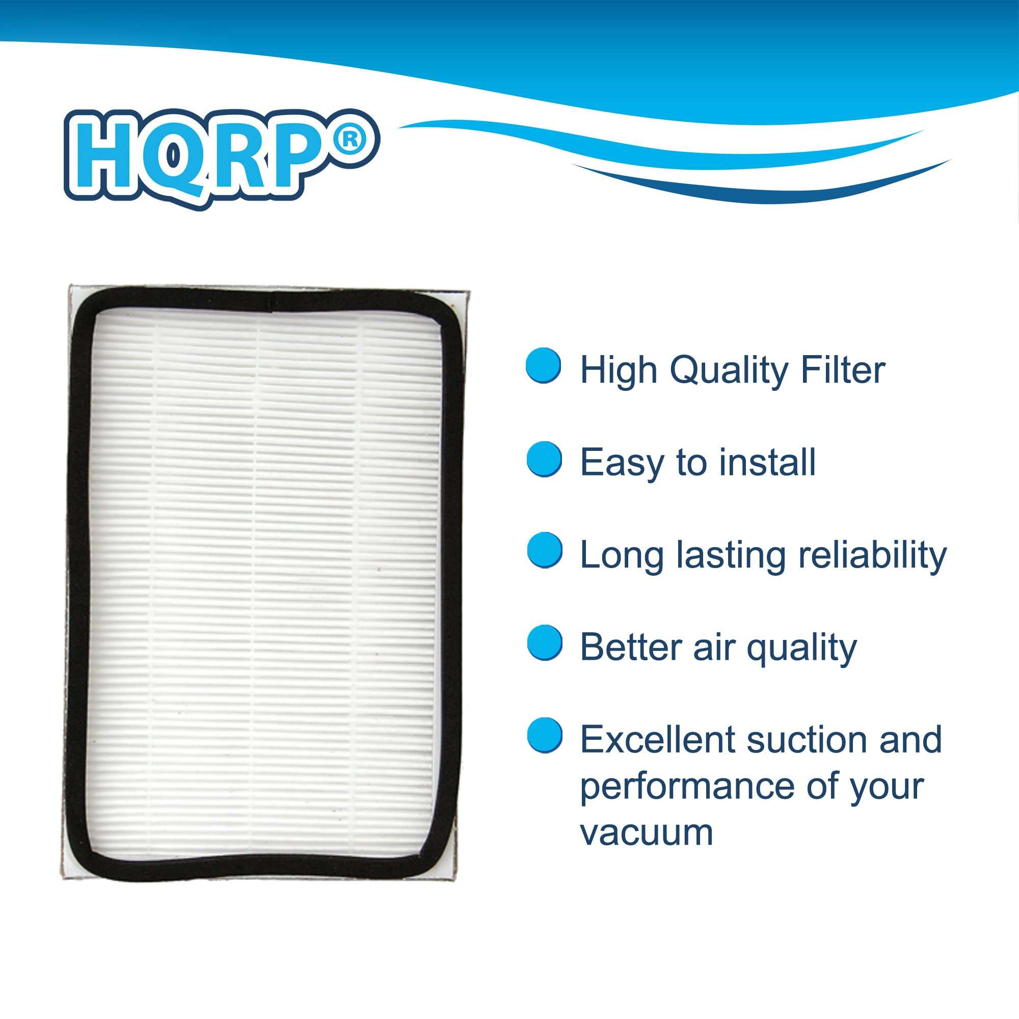 HQRP Exhaust HEPA Filter Replacement for Sears Kenmore EF-1 EF1 86889 20-86889 40324 KC38KCEN1000 53295 8175062 WPL4370417 2086889 parts for Upright and Canister Vacuum Cleaners 4
