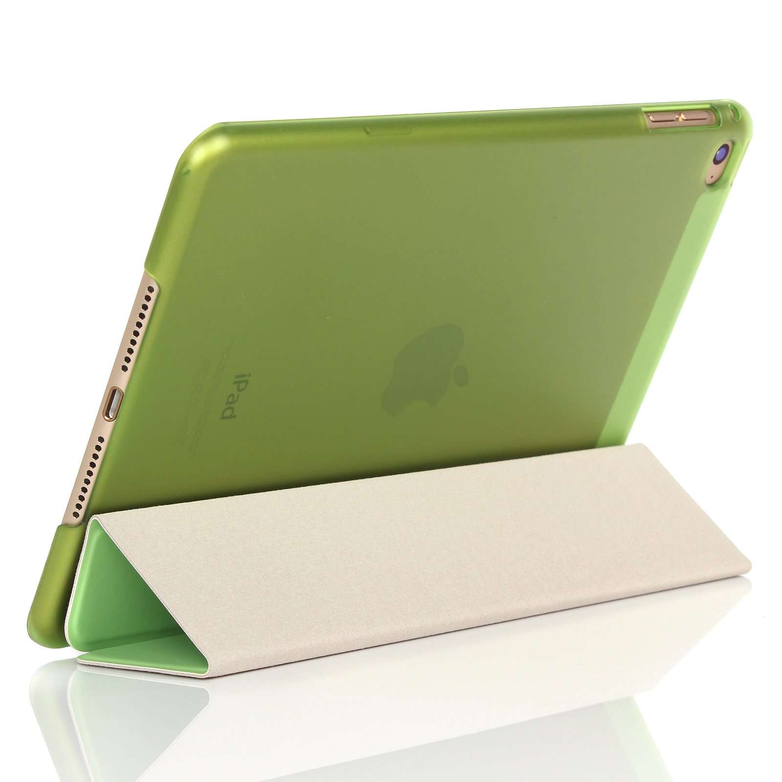 Tobo Mini 4 Case,Smart Cover Folded Ultra Thin Luxury Leather Protective Case for IPad Mini 4 (Green) TD-103CC 5