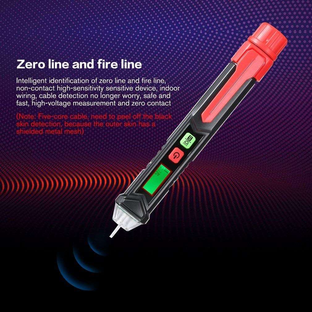 Precise Instrument Non-Contact Electric Tester Pen AC Voltage Detector Pen with LED Light Voltage Electric Detectors Tester UA21B 3