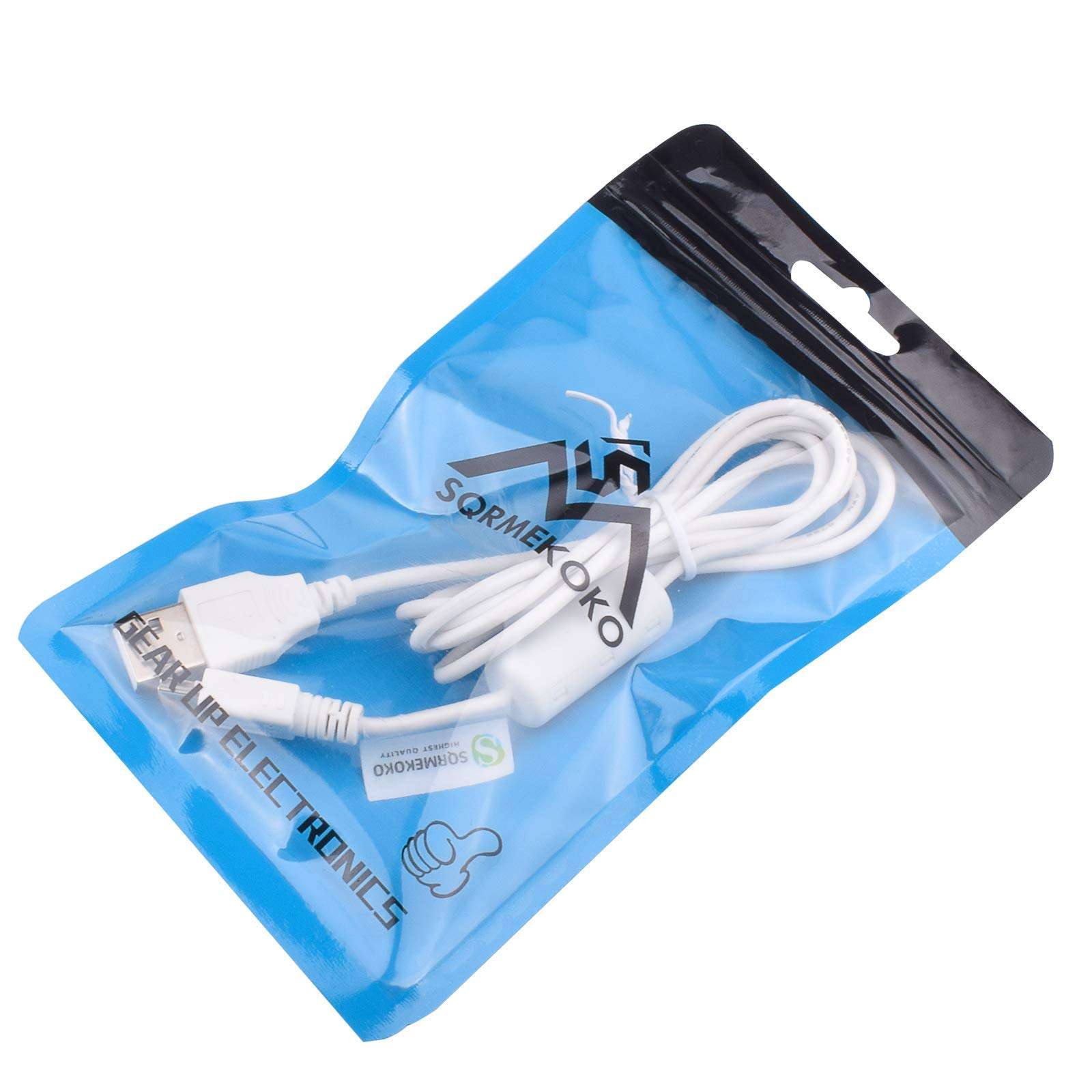 Sqrmekoko Replacement IFC-400PCU Canon Camera USB Cable Compatible with Canon PowerShot EOS DSLR Cameras & Camcorders (White/4FT) 6