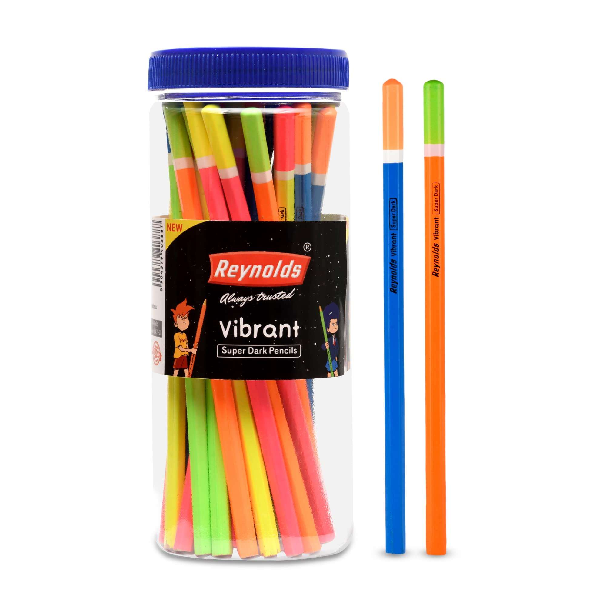 Reynolds VIBRANT PENCIL 30 CT JAR, Grey & Reynolds 045 CARBURE 25 PENS JAR 3